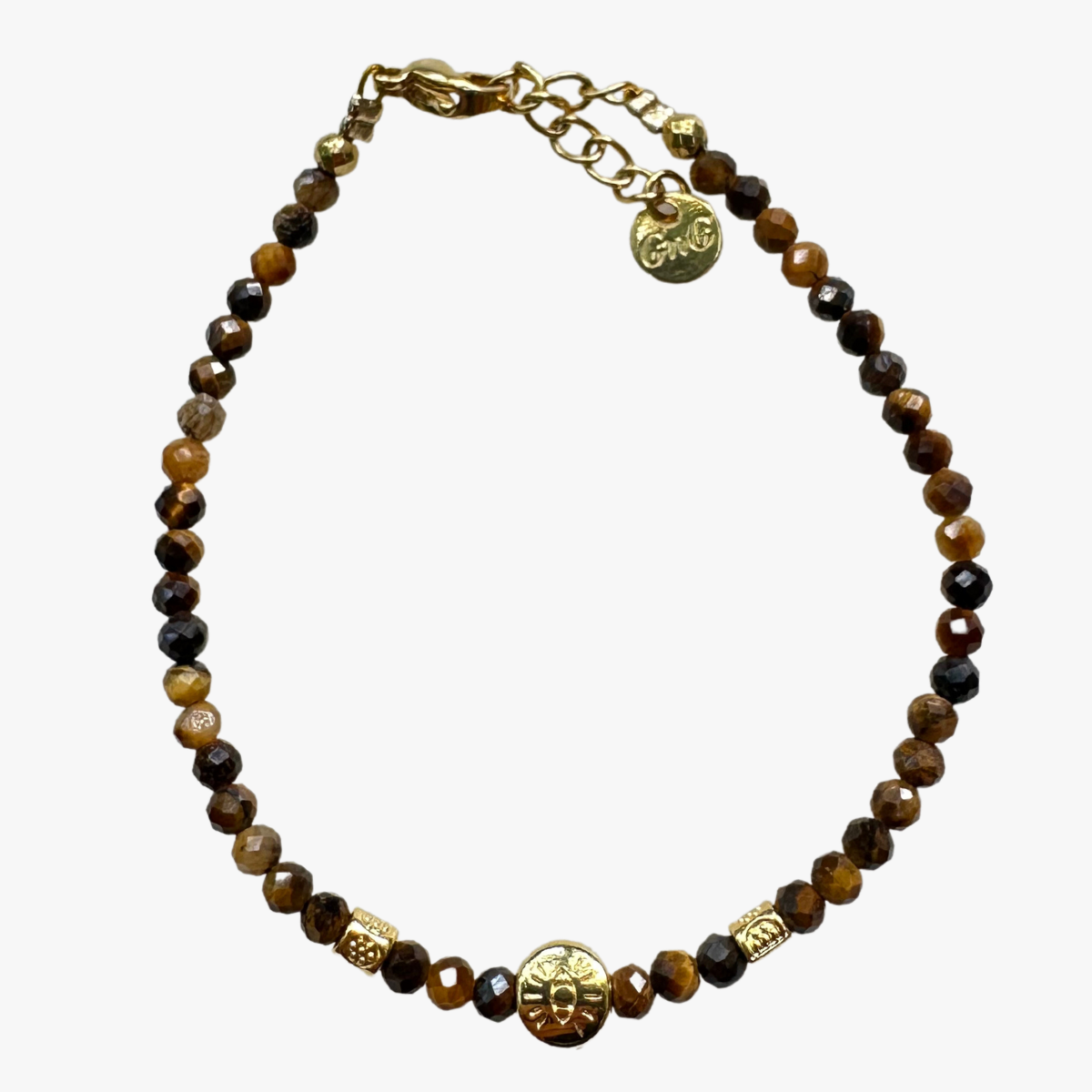 Tiger?s eye bracelet GINANDGER Blue