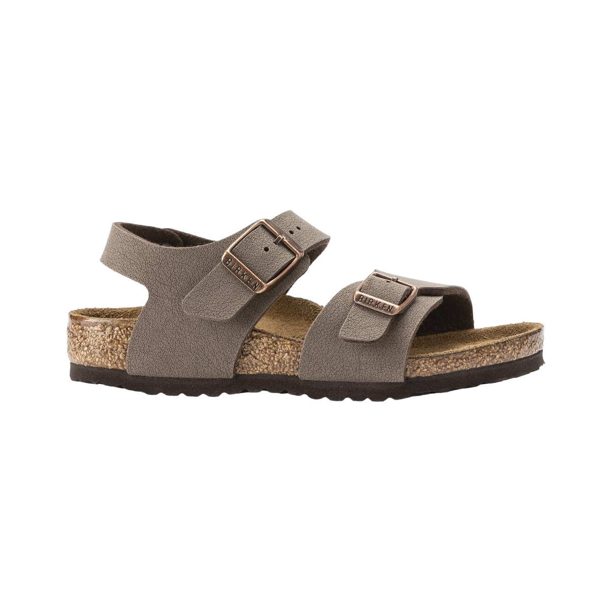 Faux leather sandals BIRKENSTOCK Brown