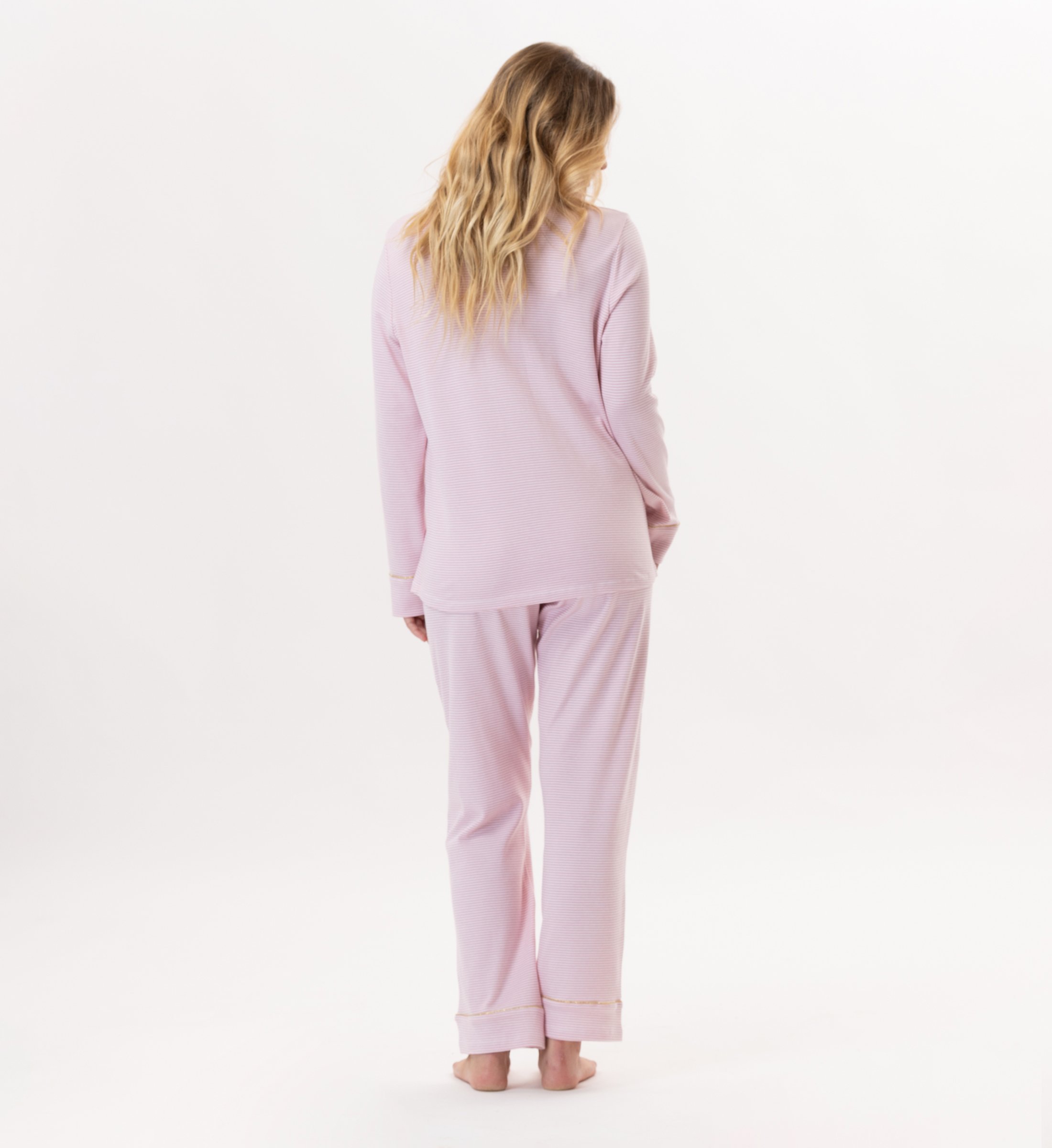 Buttoned cotton pajamas LE CHAT Pink