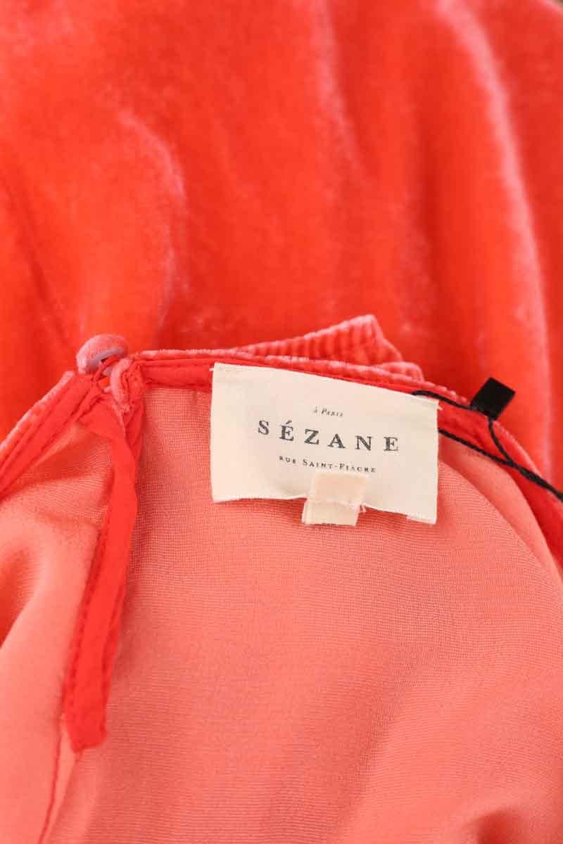 Velvet blouse SEZANE - Seconde main Orange