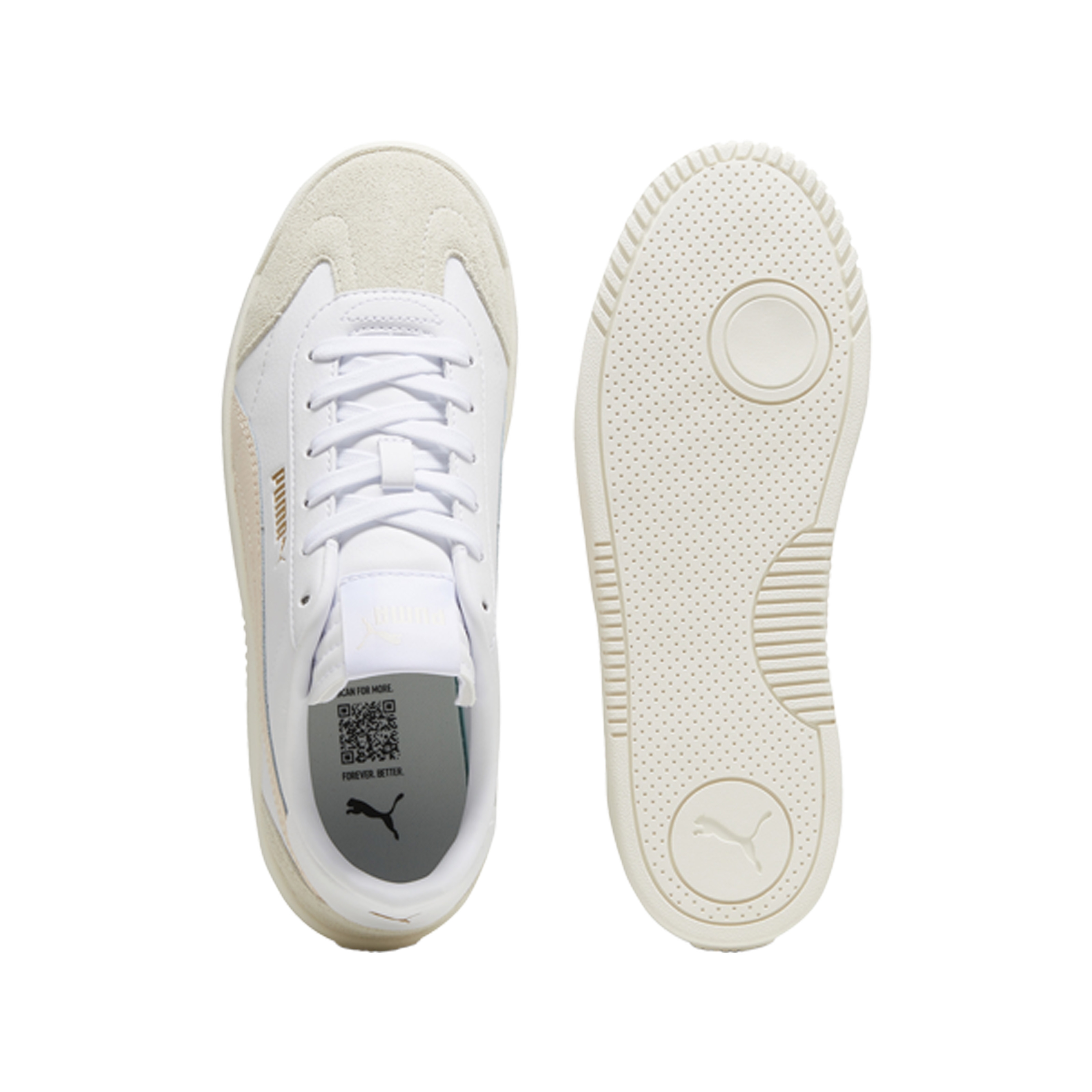 Leather club sneakers PUMA White