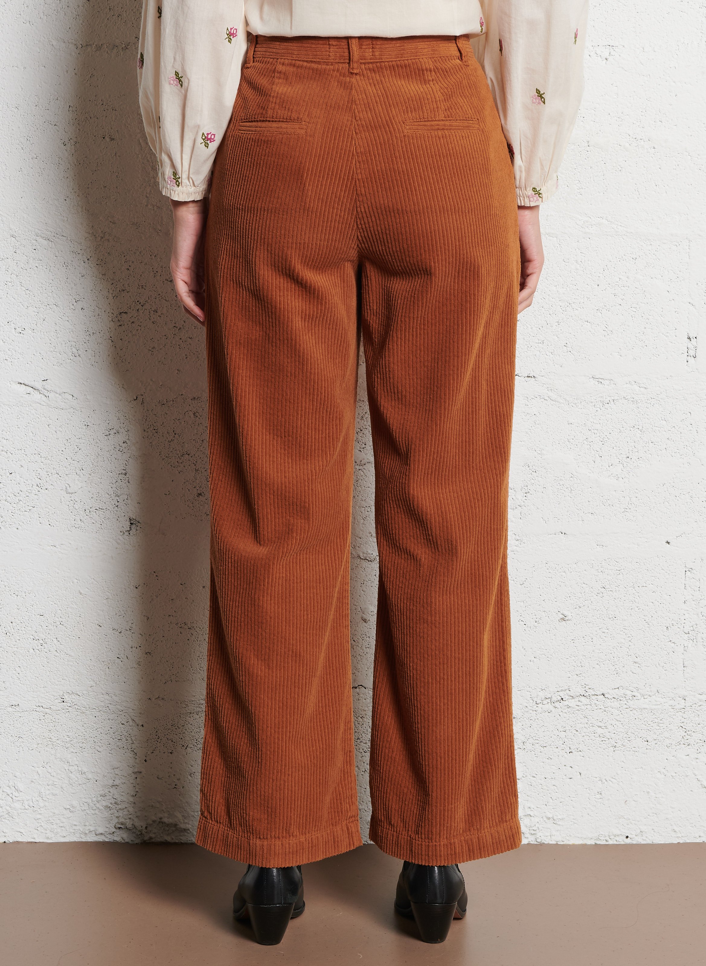 Cord-Hose - gerade geschnitten EMILE ET IDA Braun