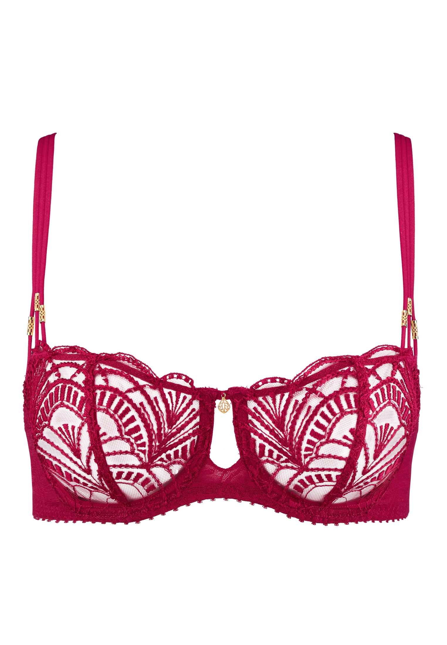 Underwired demi-cup bra AUBADE Red