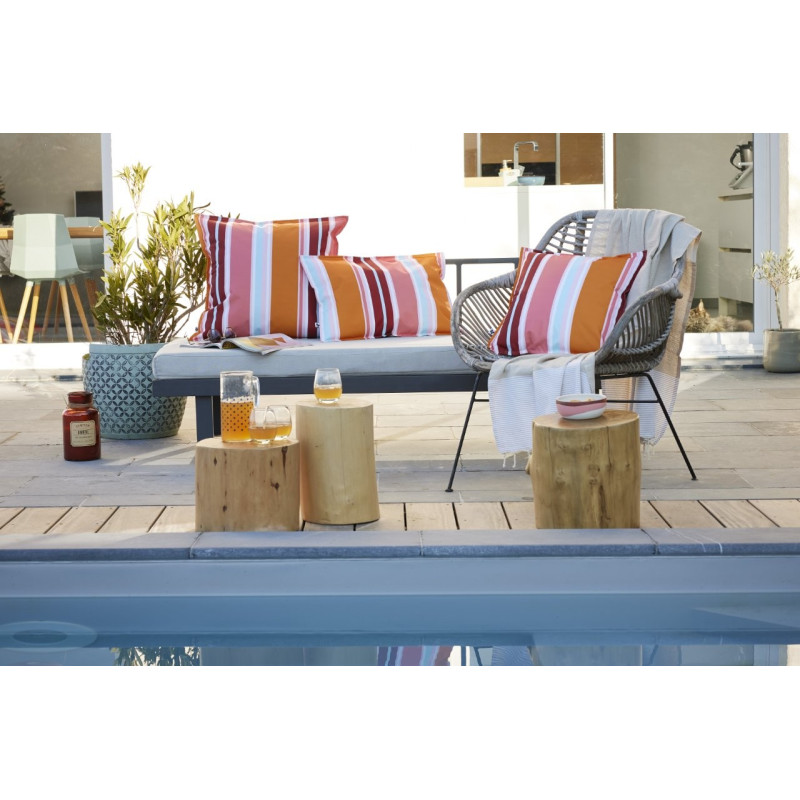 "Outdoor" butterfly effect cushion cover - all sizes L'EFFET PAPILLON Orange