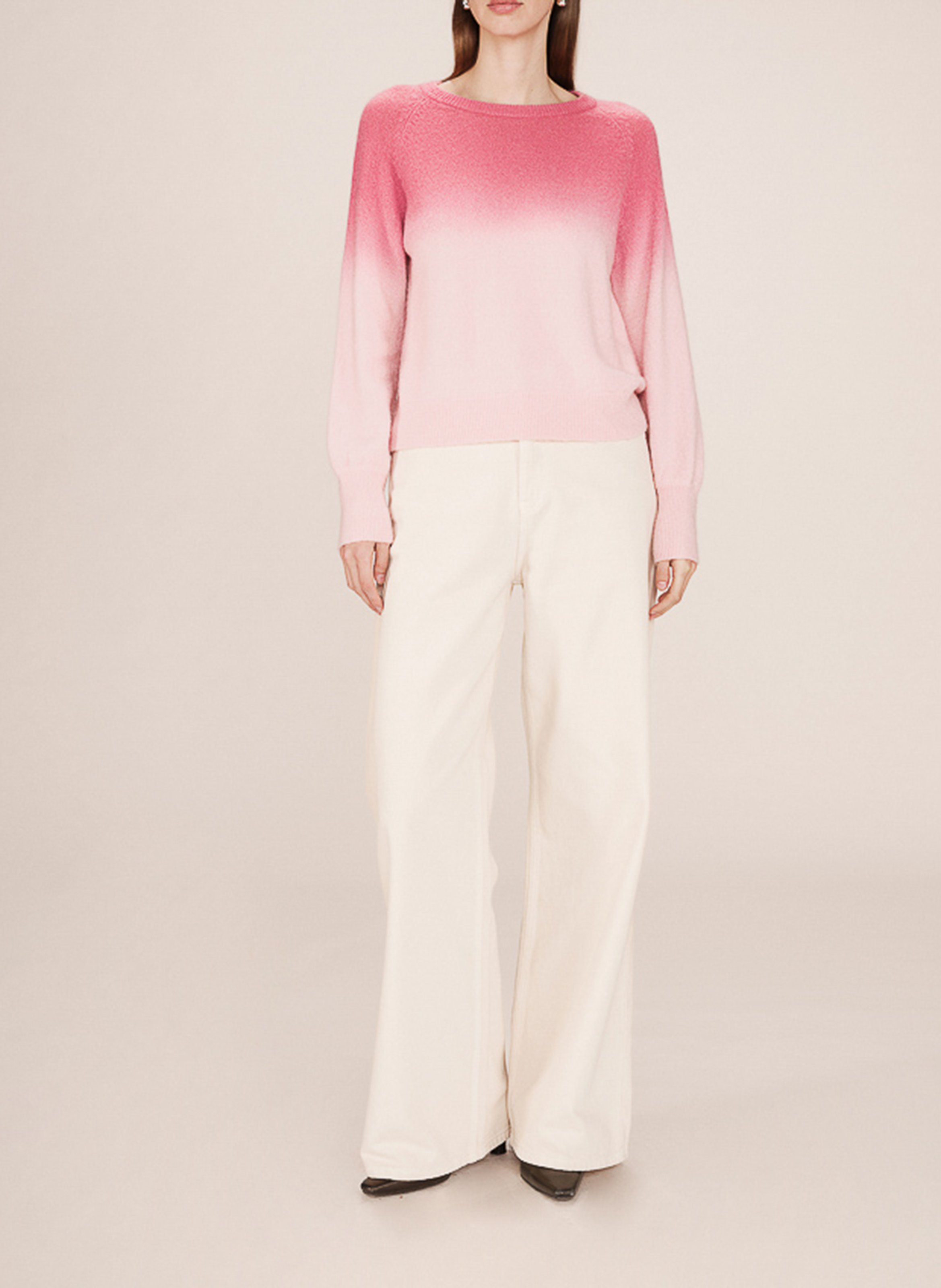 Round neck tie-dye sweater GRACE ET MILA Pink