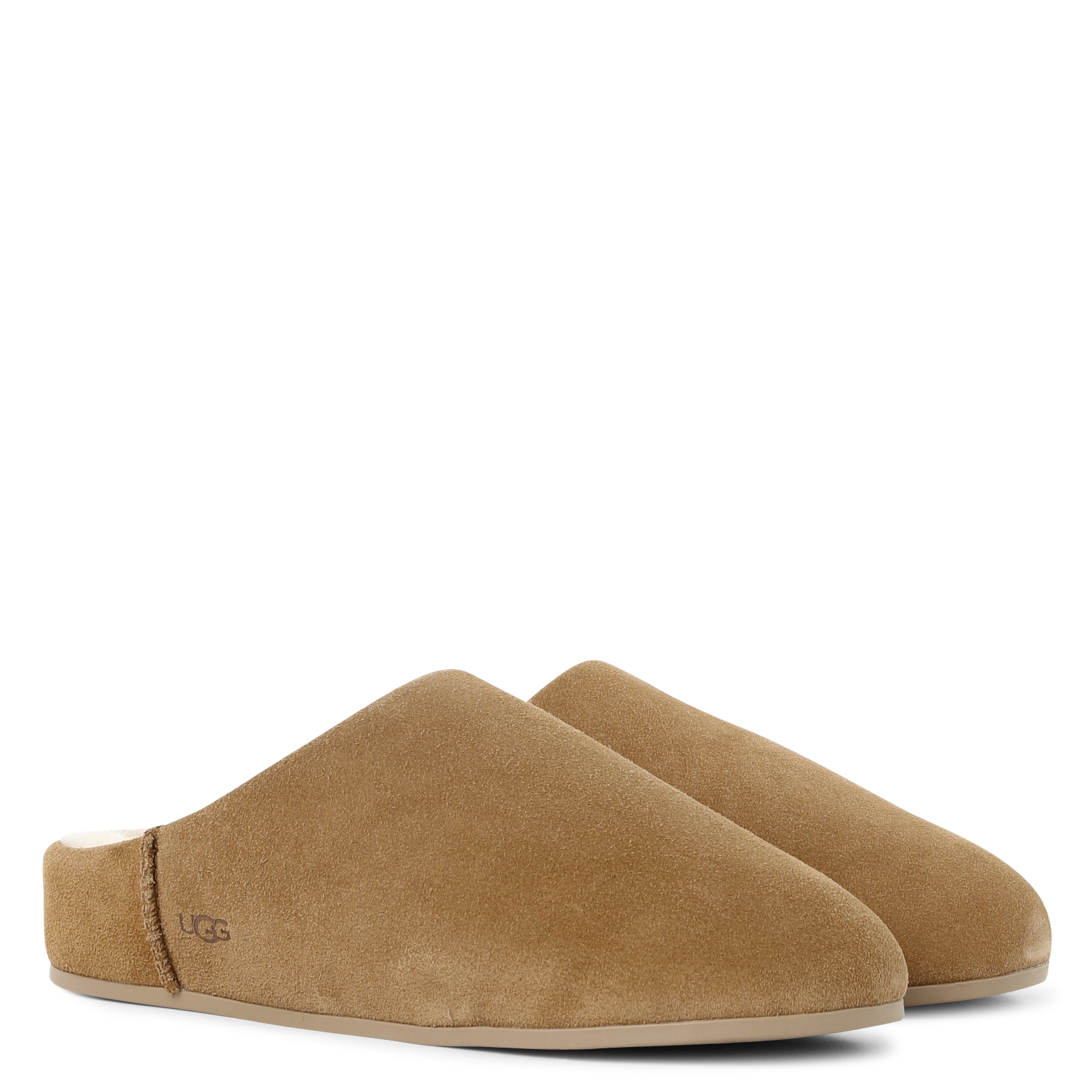 Chaussons en cuir velours UGG Marron