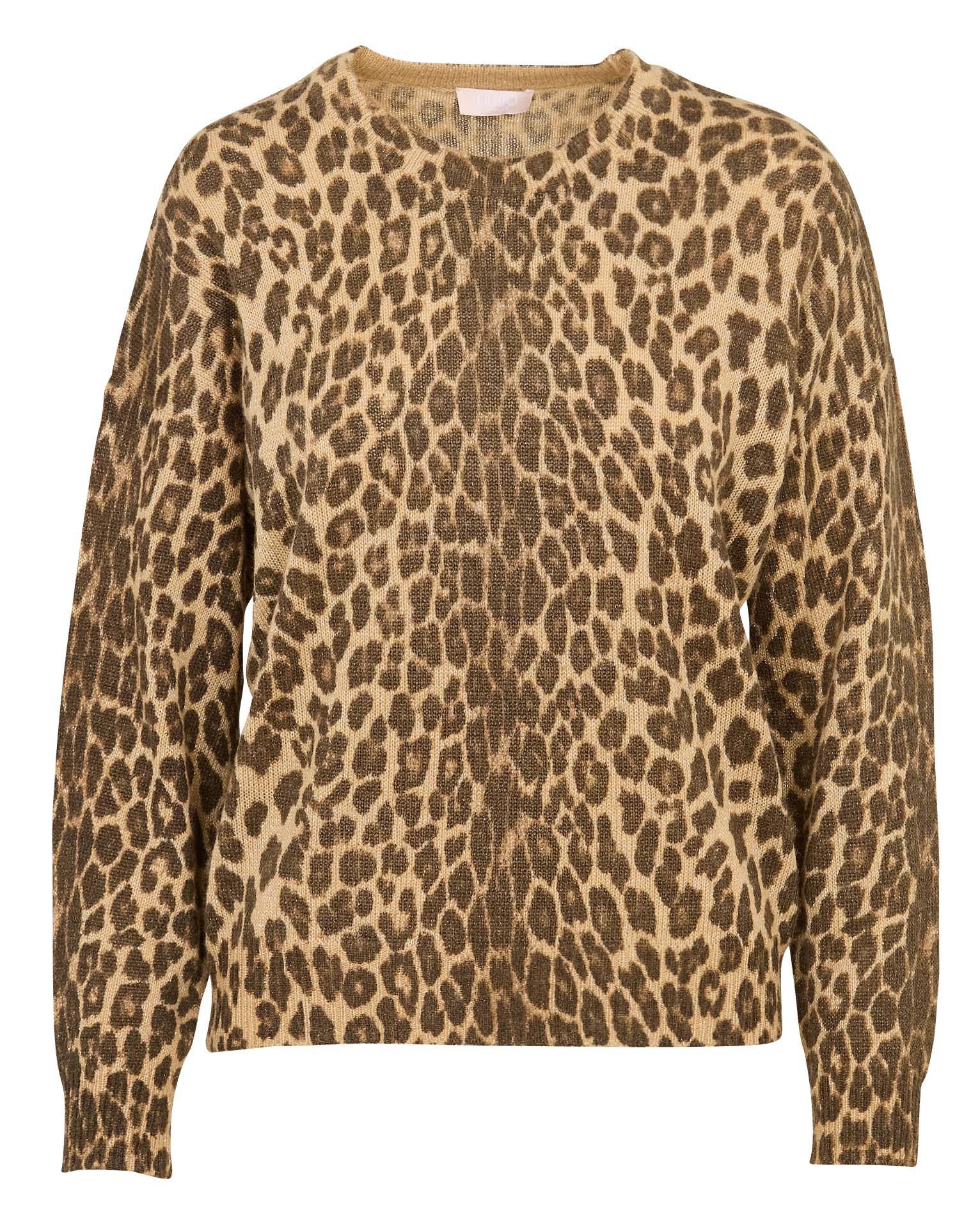 Gerade geschnittener Pullover aus Wollmix mit Rundhalsausschnitt LIU JO Mehrfarbig