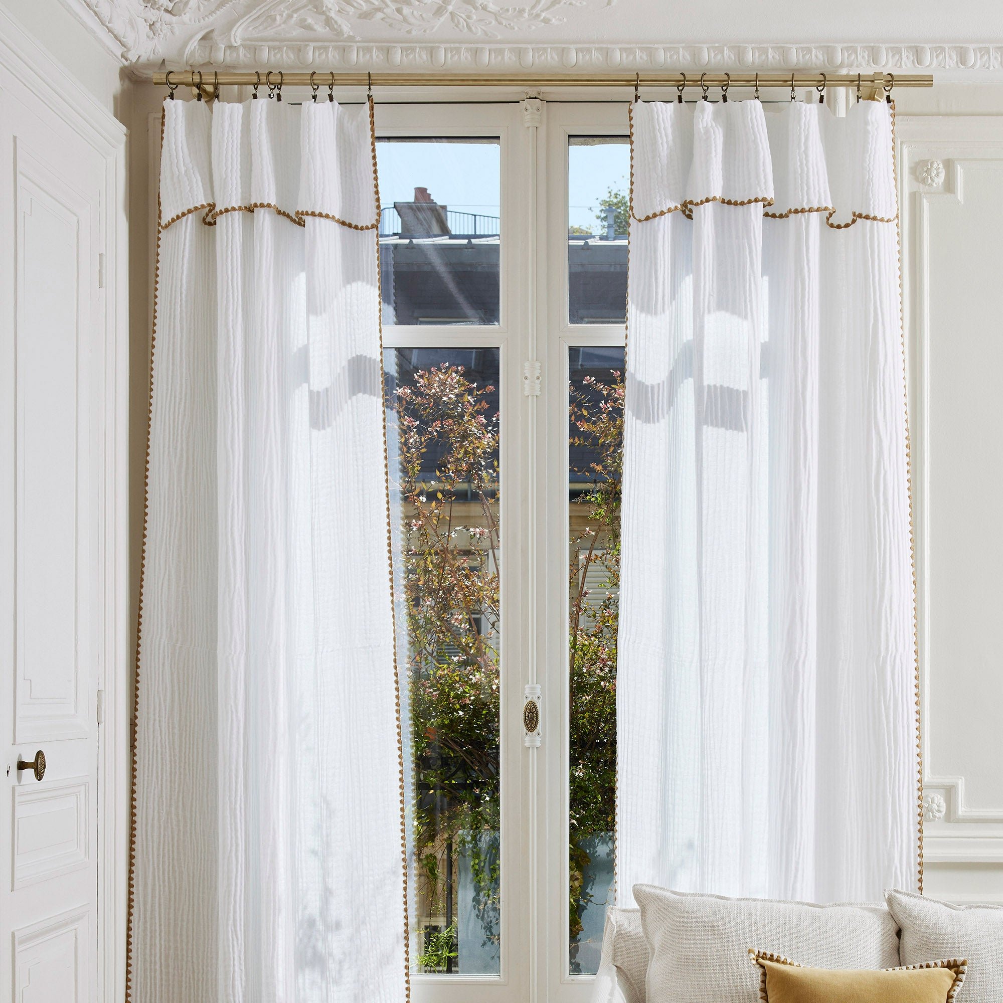 Panel curtain MADURA White