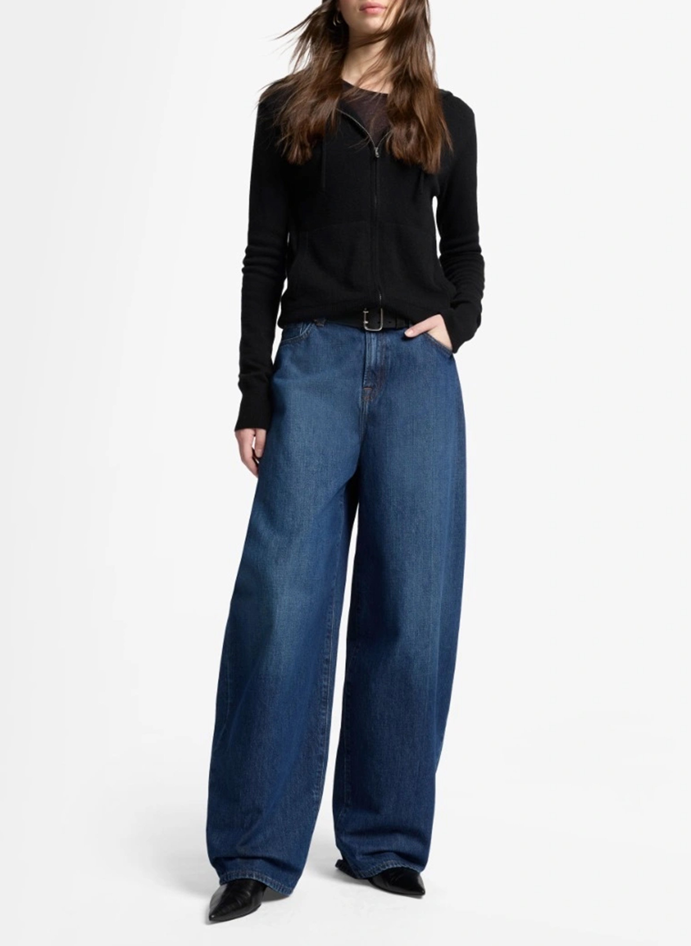 Jean balloon 7 FOR ALL MANKIND Zwart