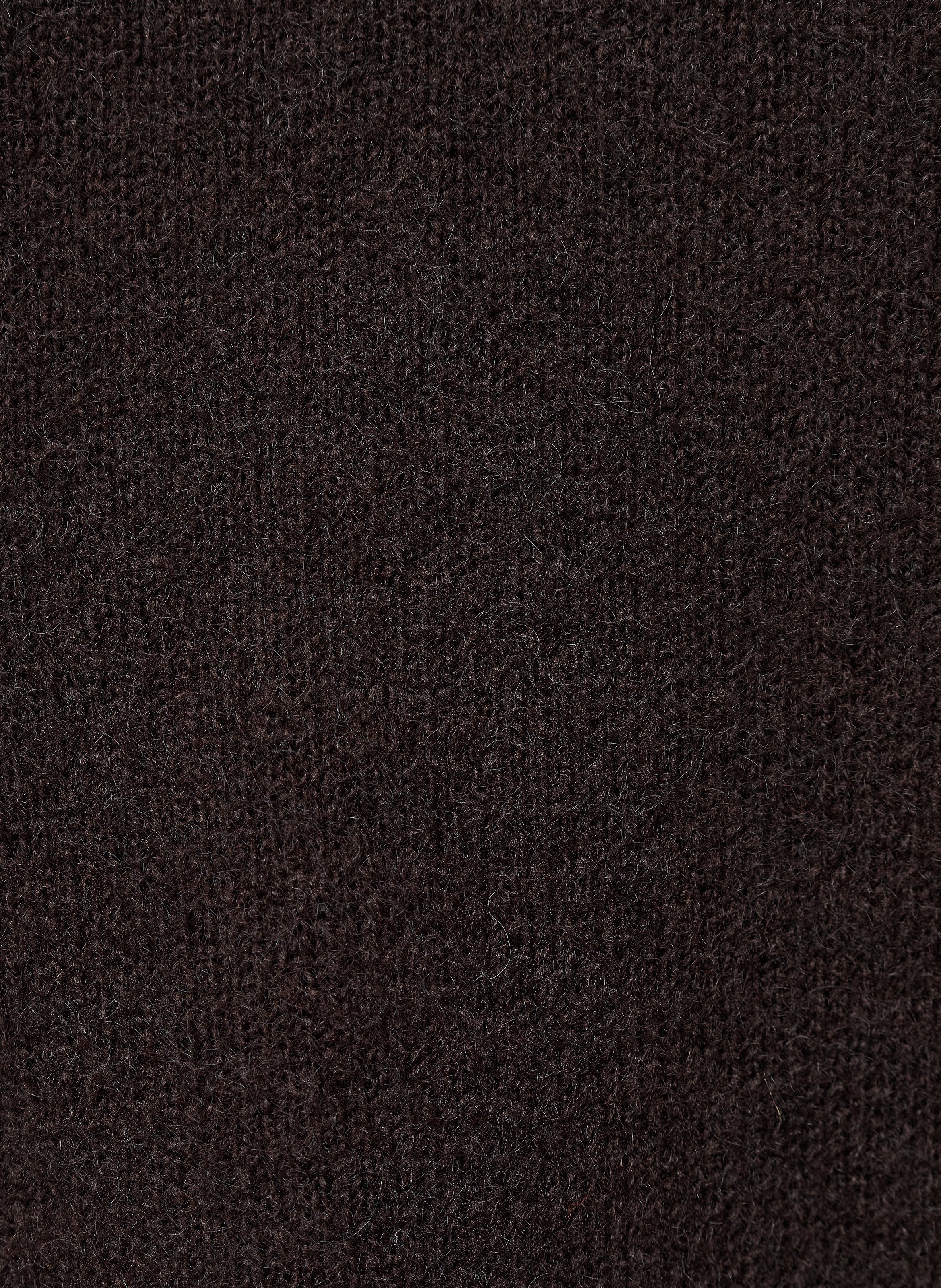 Pull col rond  HUMILITY Marron