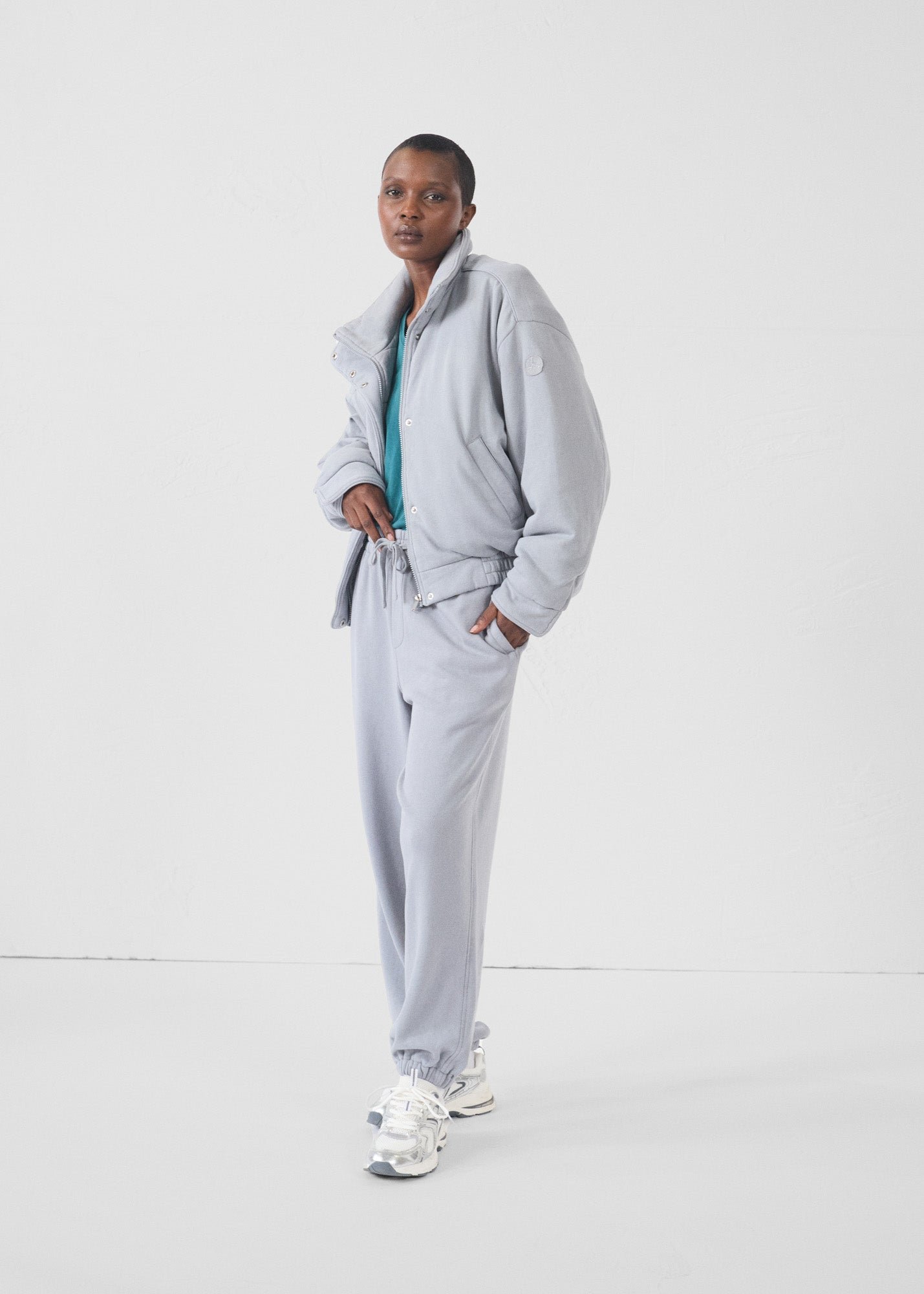 Dory jersey bomber jacket JOTT Grey