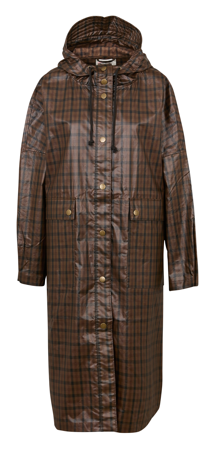 Lange wijde bedrukte jas LEON & HARPER Bruin