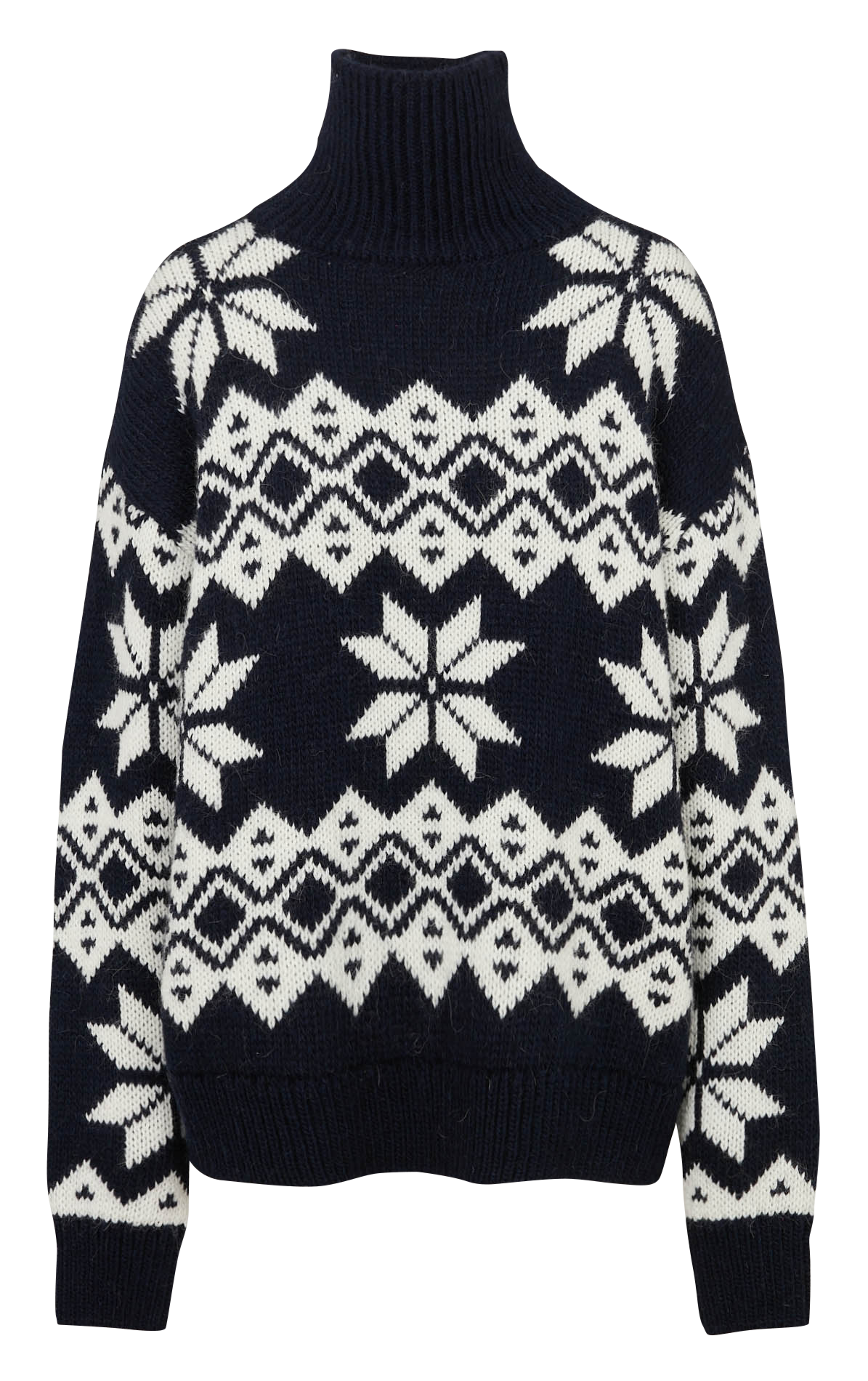 Trui met opstaande kraag | wolblend THE NEW SOCIETY Blauw