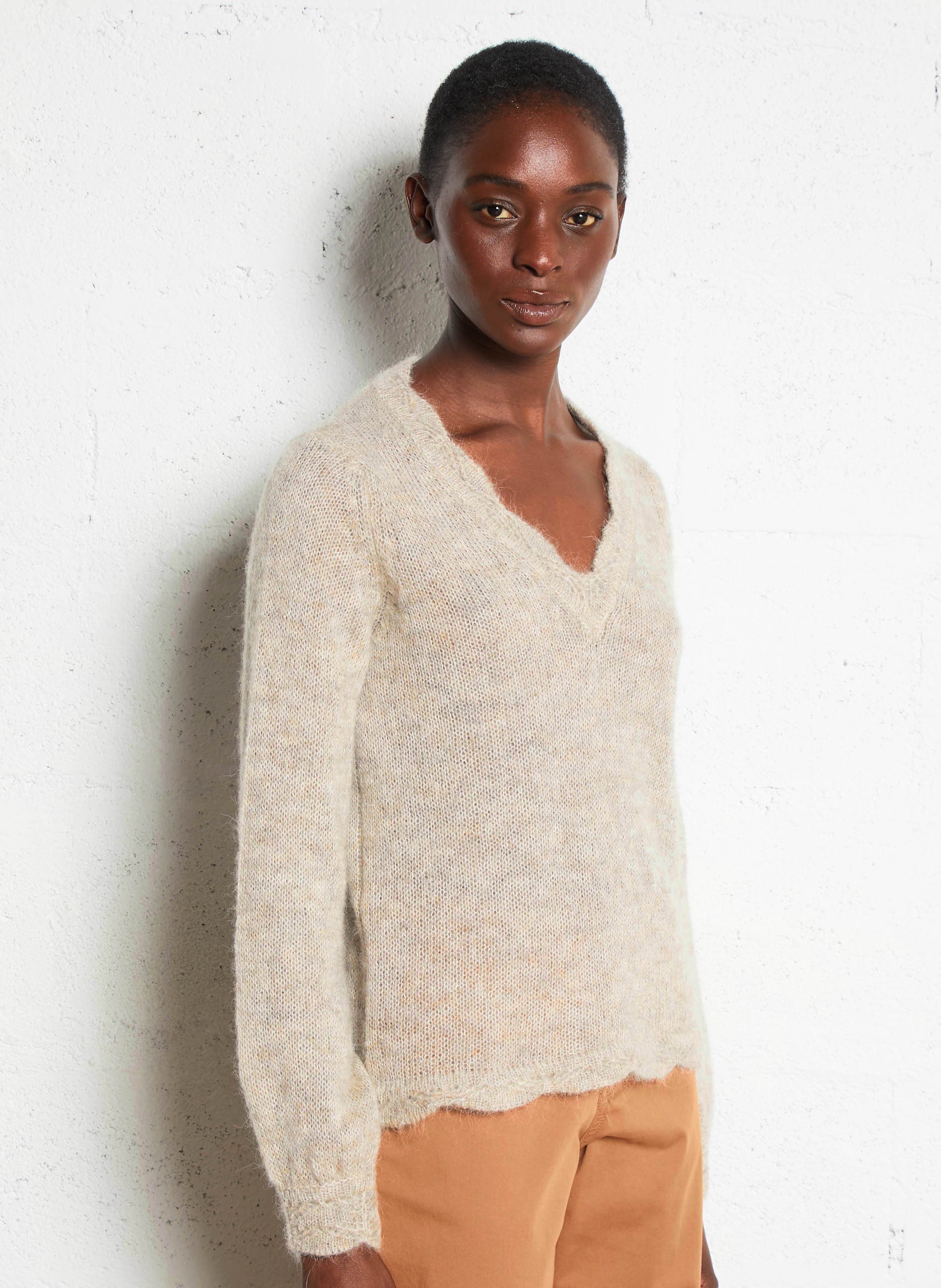 Cotton-blend bucket hat LE TEMPS DES CERISES Brown