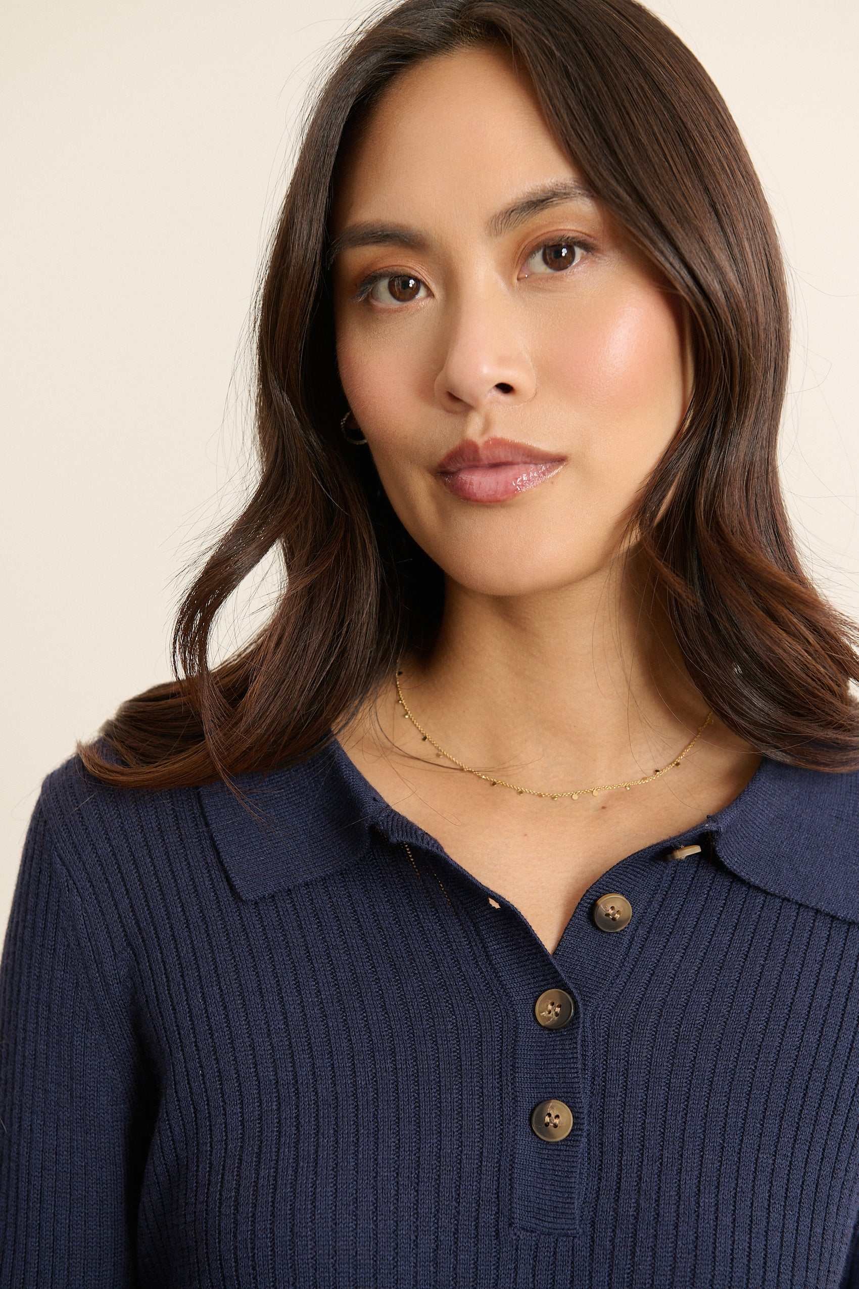 Long-sleeve polo neck sweater GARANCE PARIS Blue