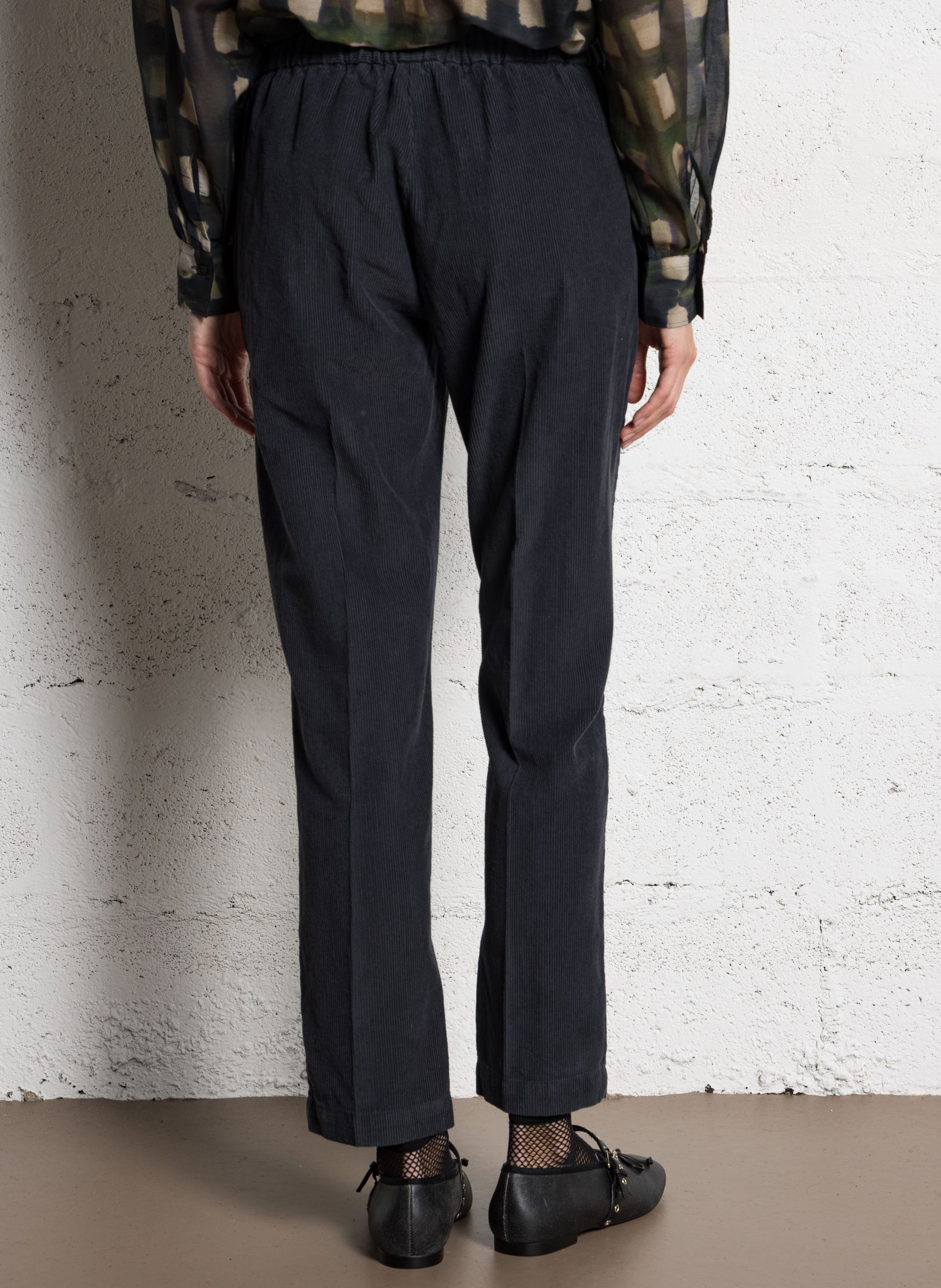 Pantalon droit en coton DIEGA Bleu