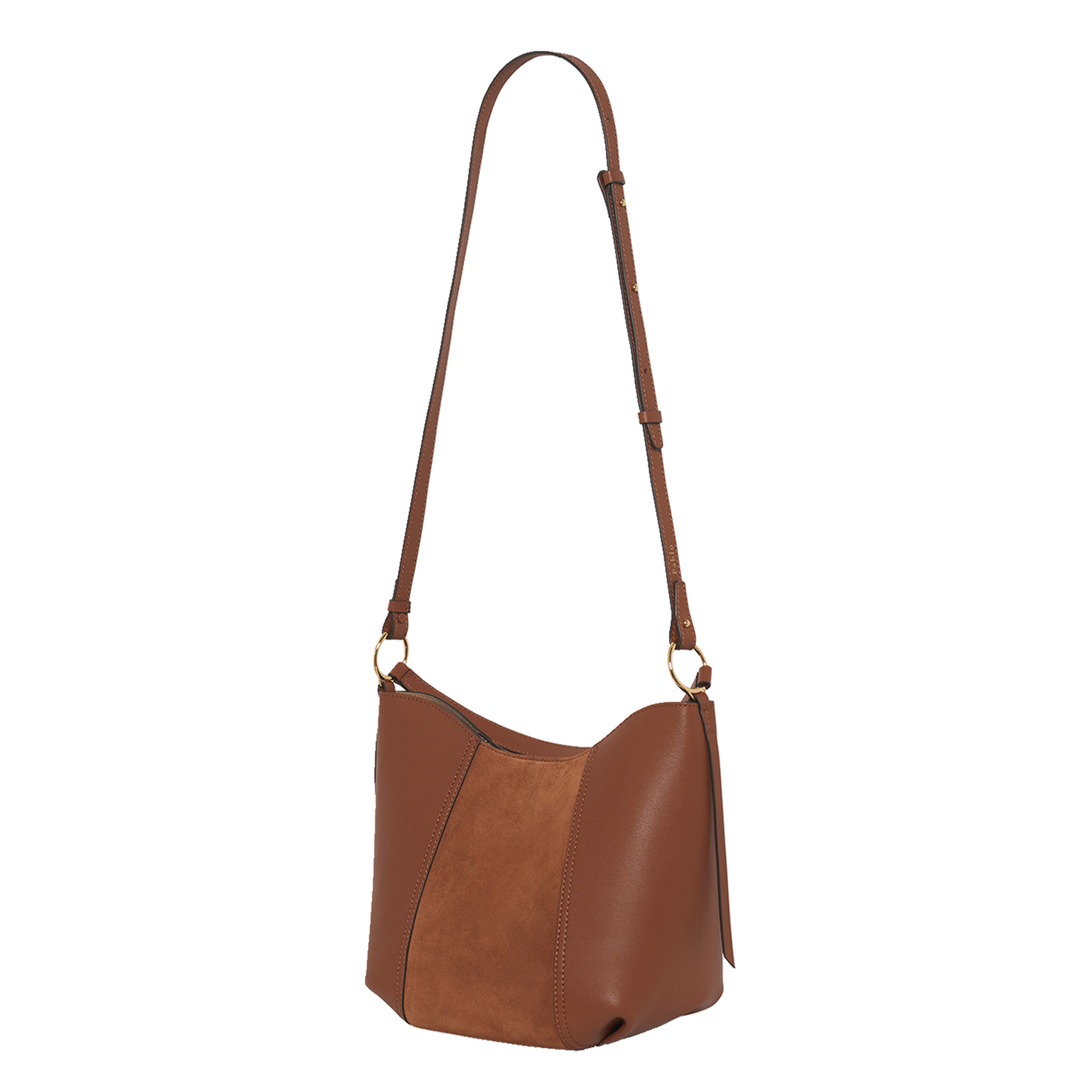Corina leather bucket bag PABLO Brown