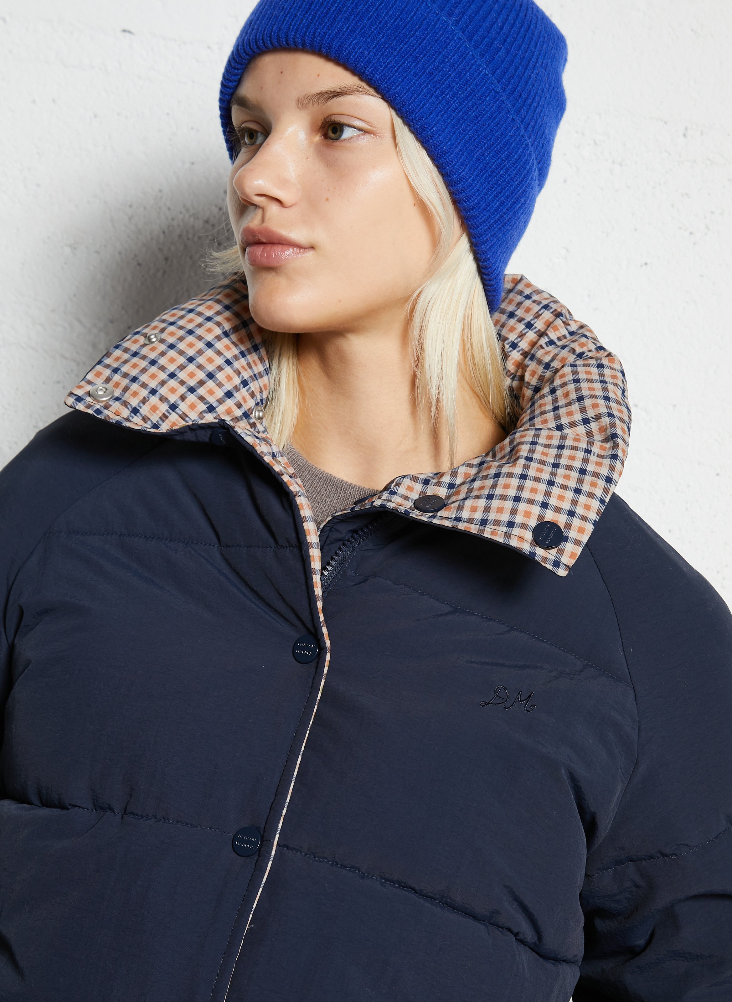 Oversized padded jacket with high neck DAMSON MADDER Blue
