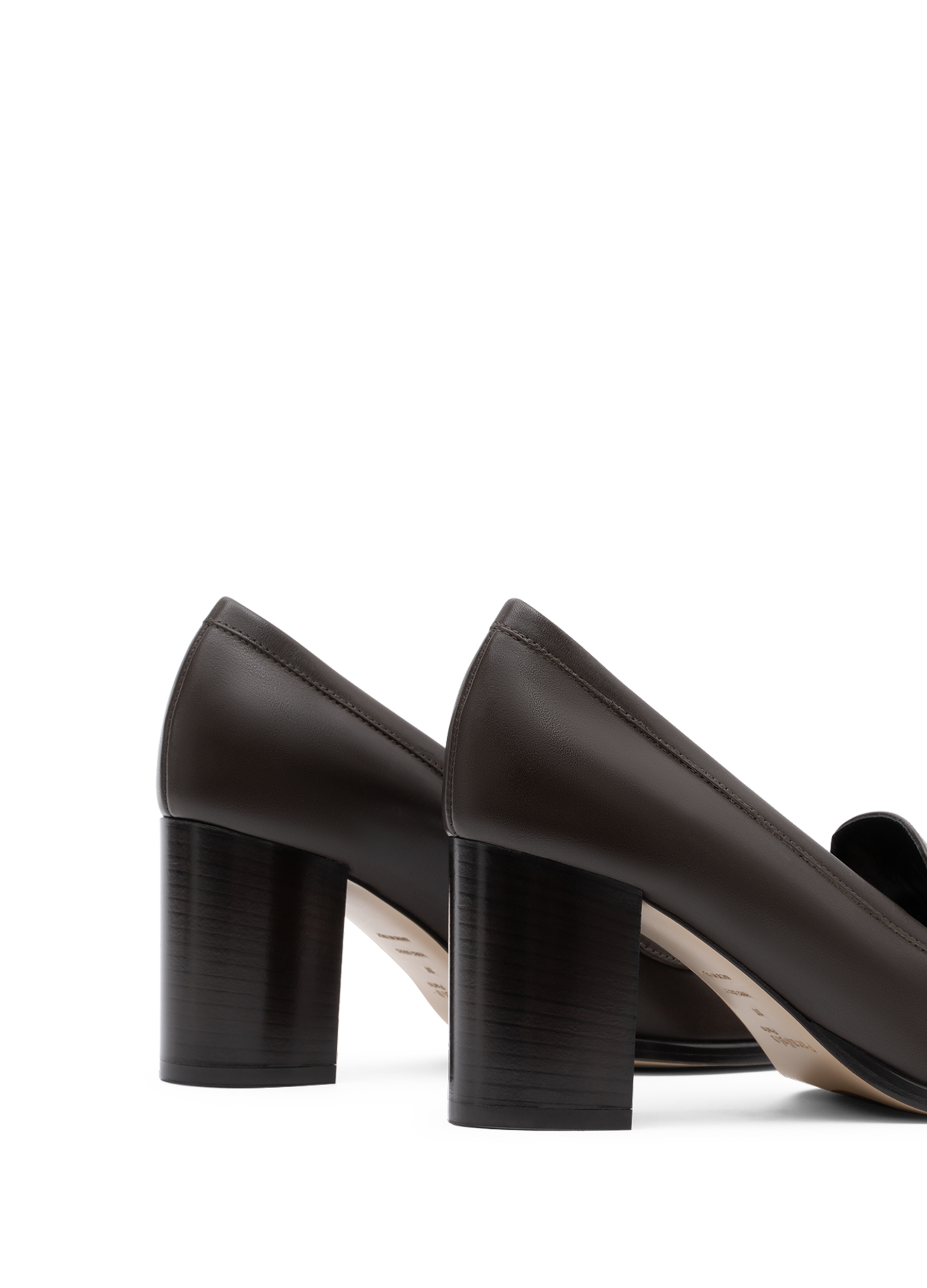 Smooth leather espresso moccasins PARALLELE PARIS Brown