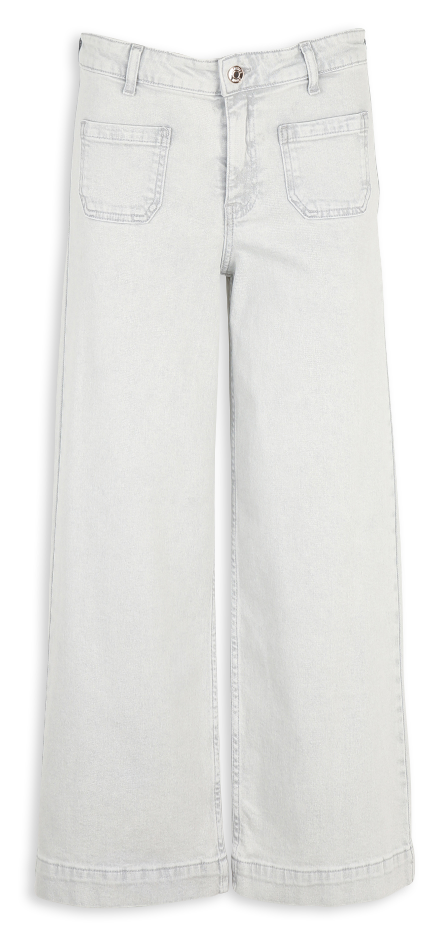 Jean cropped en coton mélangé MAISON 123 Gris