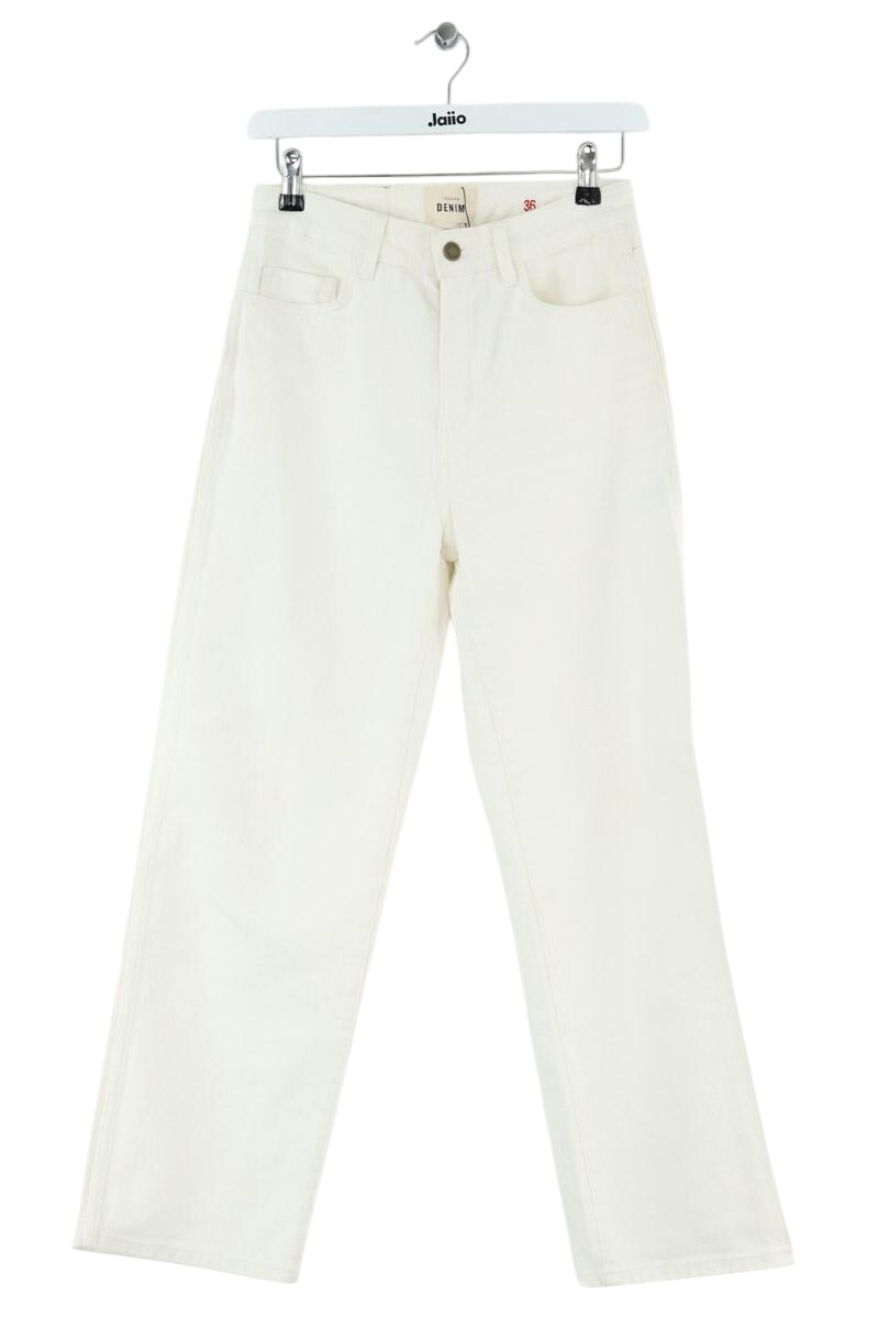 Cropped slim jeans with studs SEZANE - Seconde main White