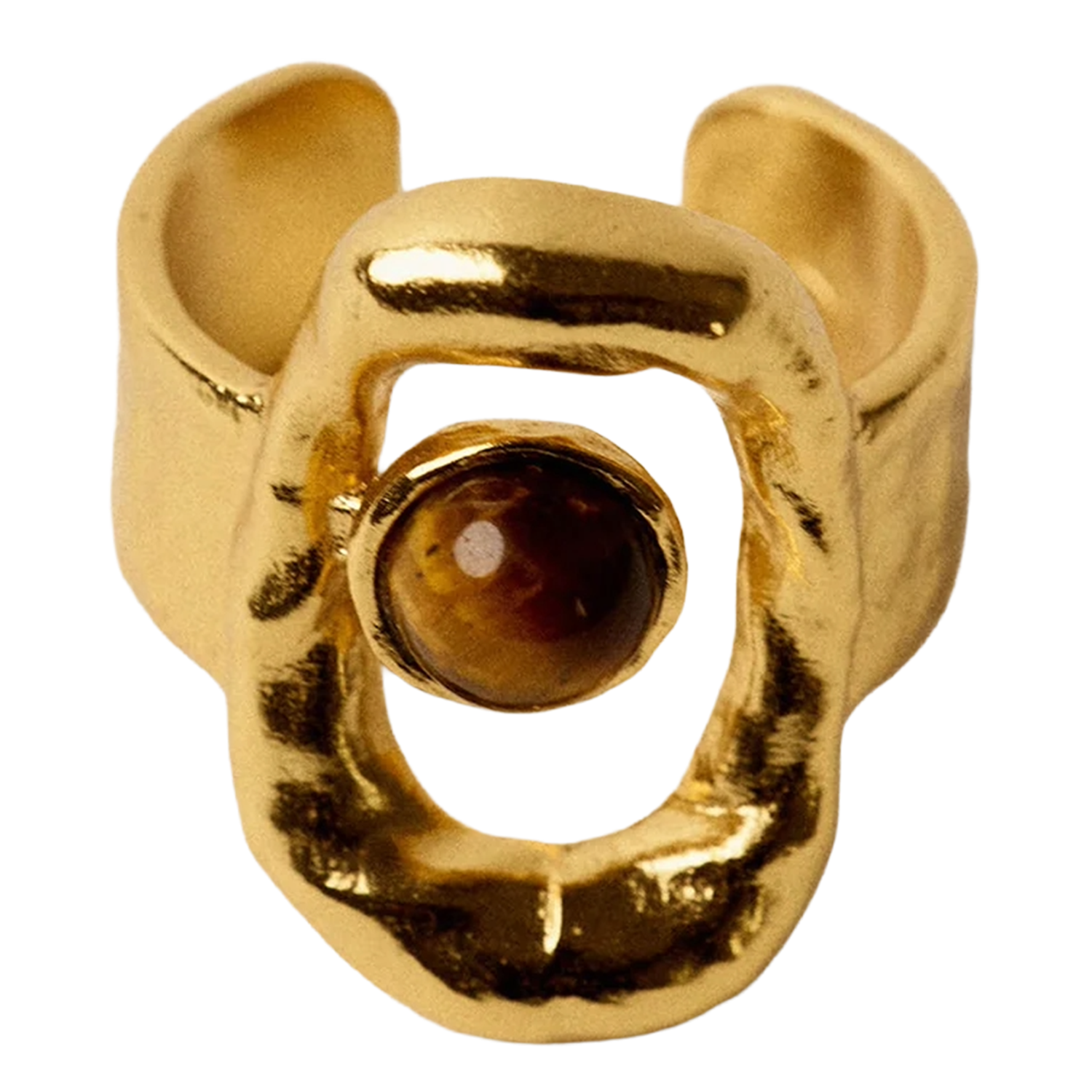 Mixed recycled brass ring SESSUN Red