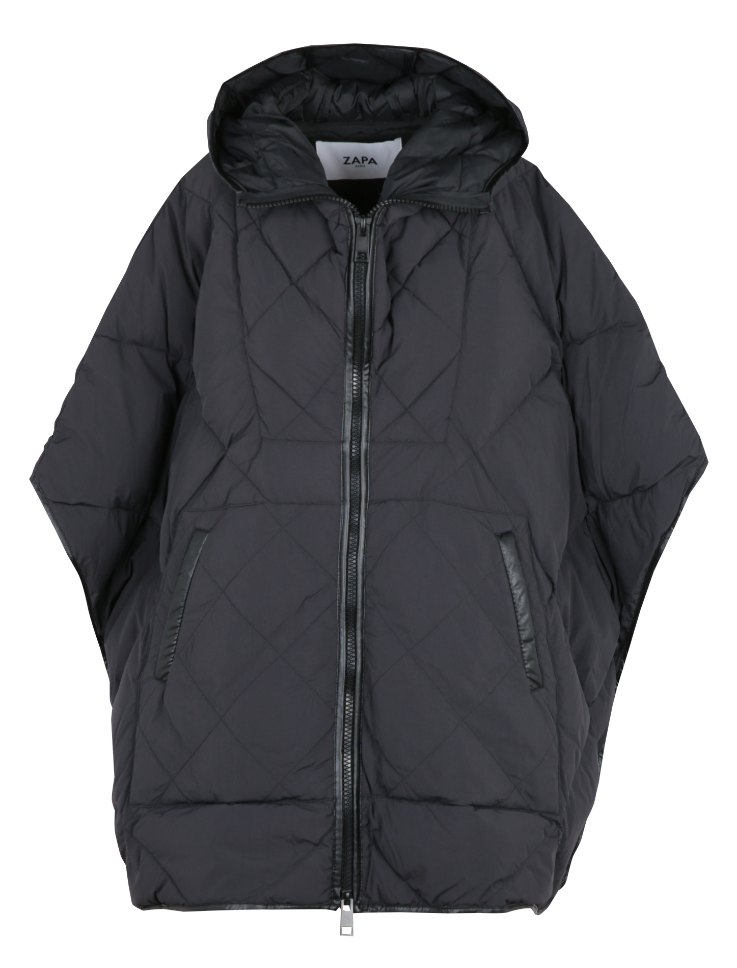 Doudoune oversize col montant matelassée ZAPA Noir