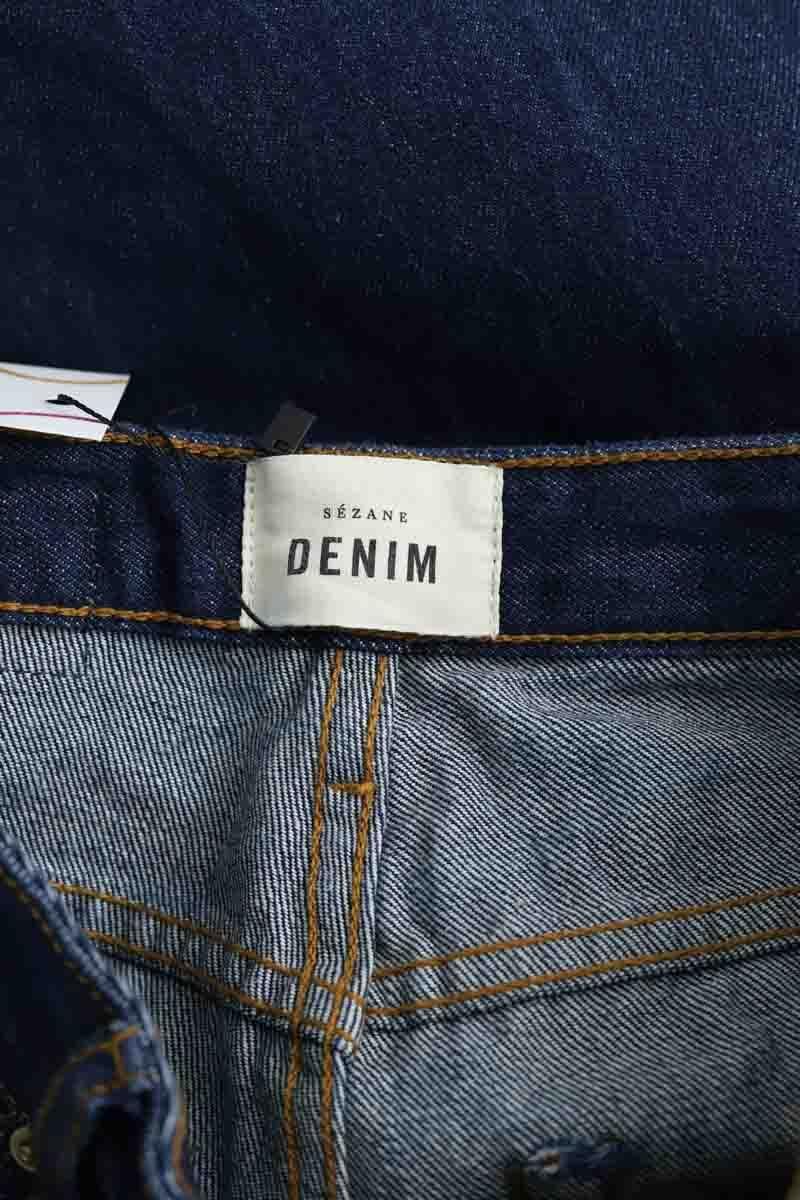 - Straight-leg jeans
- 5 pockets
- Straight cut
- Faded effect SEZANE - Seconde main Blue