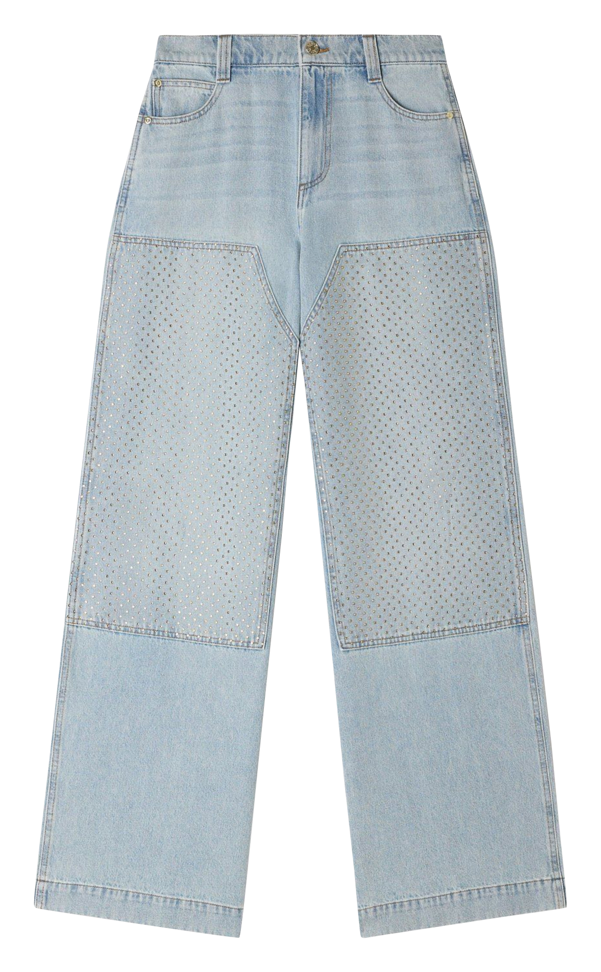 Gekleurde straight-fit jeans met 5 zakken SANDRO Blauw