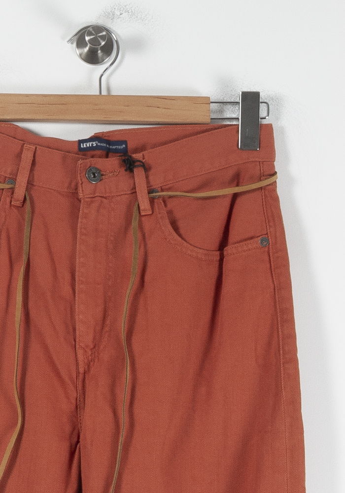 Cropped slim jeans with studs LEVI'S - Seconde main Red