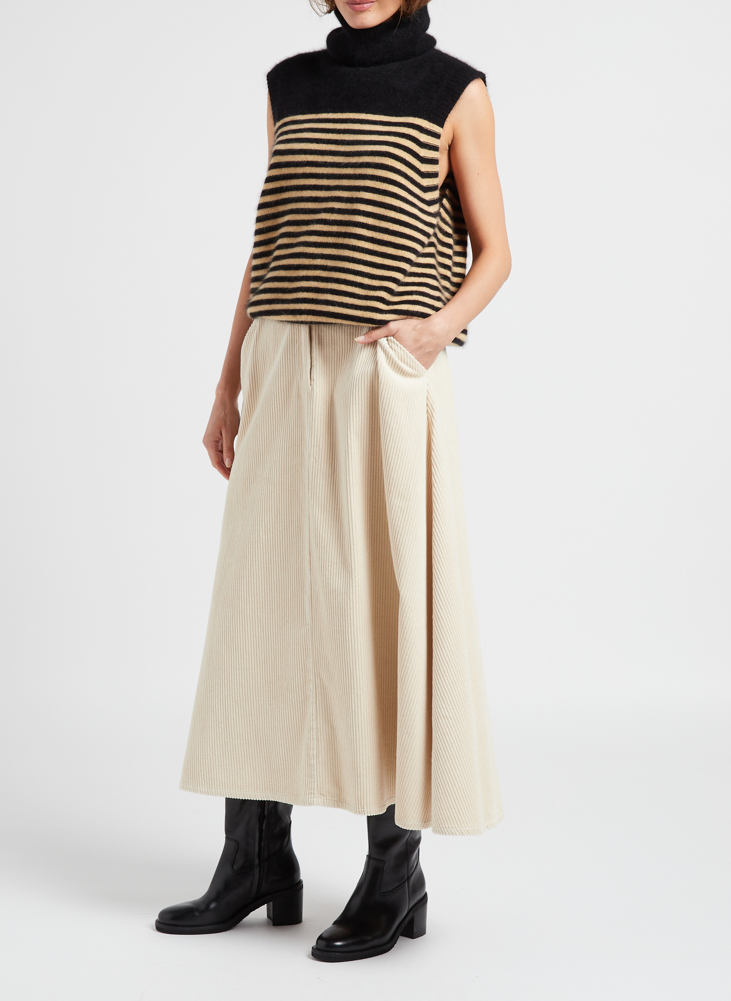 Leren laarzen BILLI BI Zwart