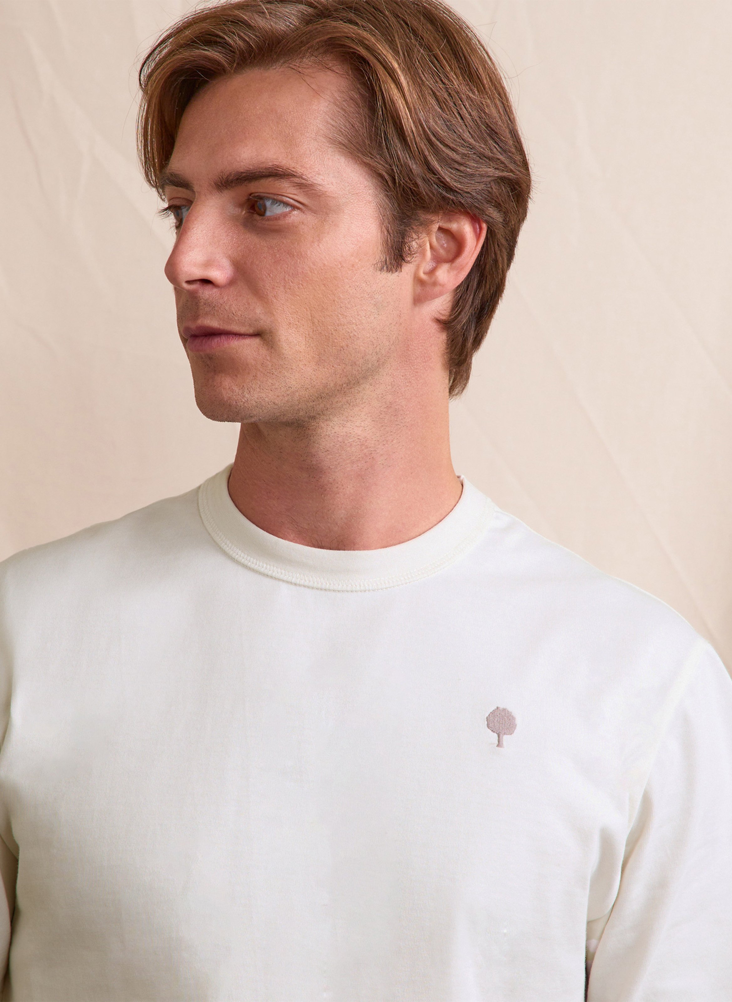 Tee-shirt oversize en coton mélangé FAGUO Beige