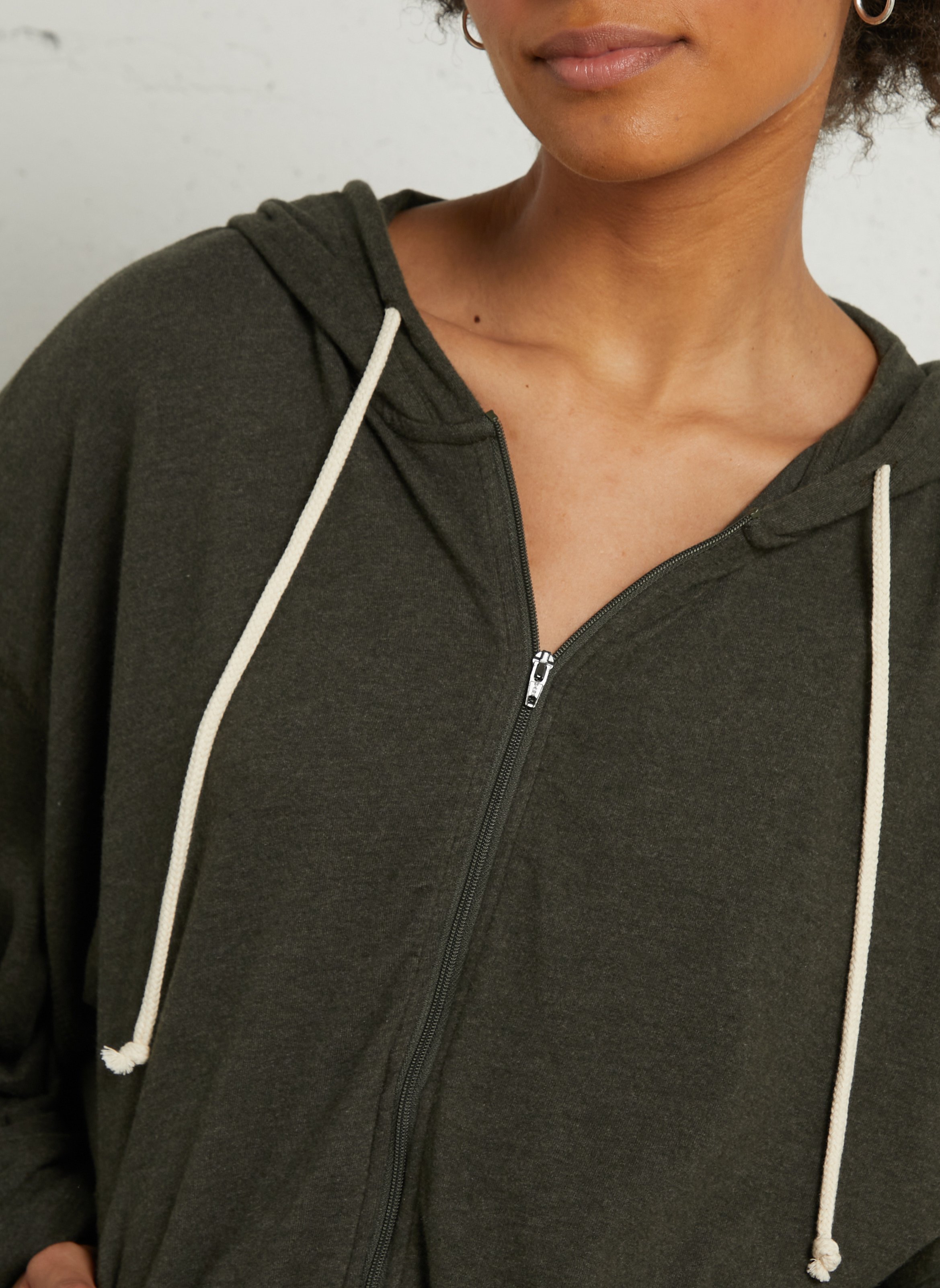 Cotton-blend hooded sweatshirt AMERICAN VINTAGE Green