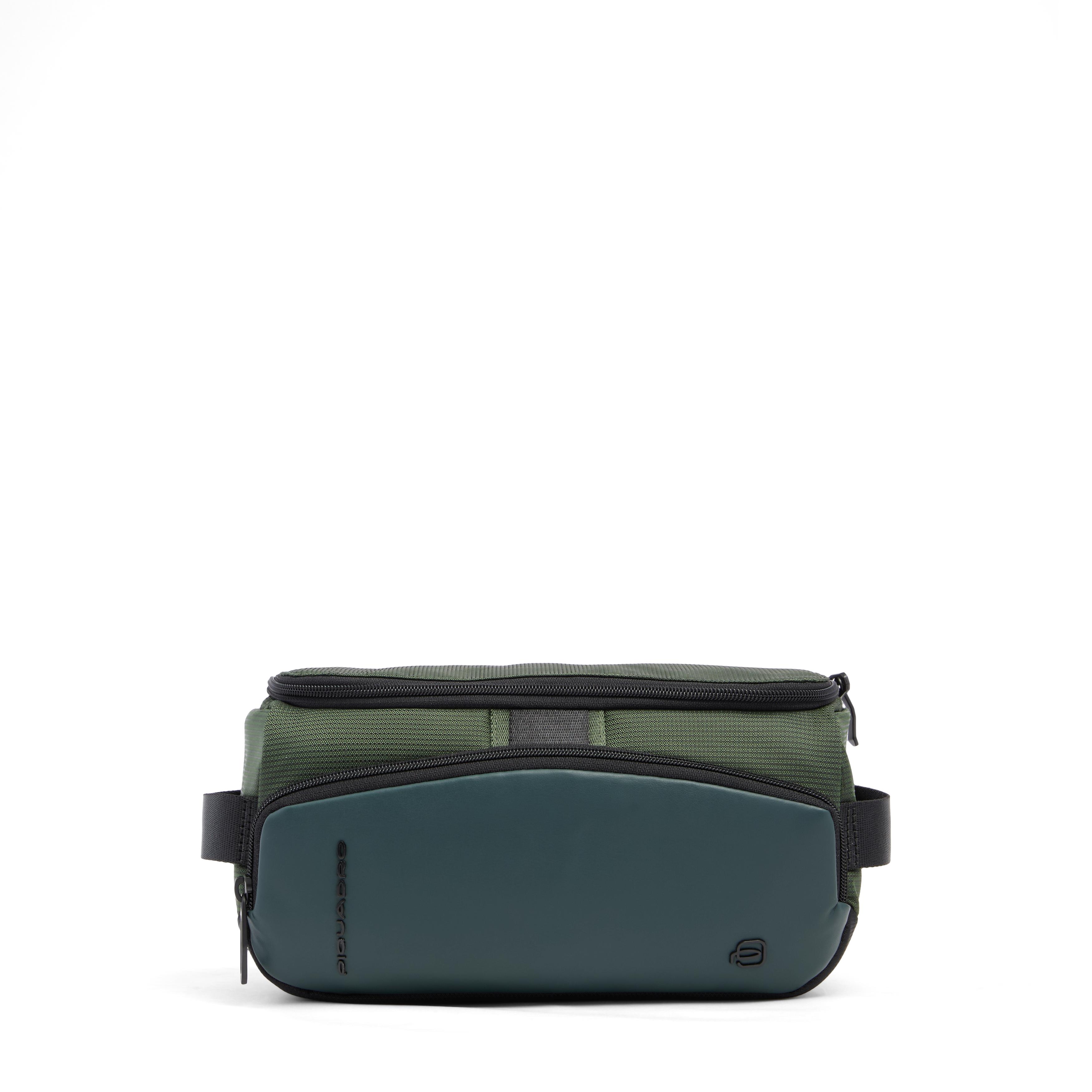 Trousse de toilette en matériau biosourcé PIQUADRO Vert