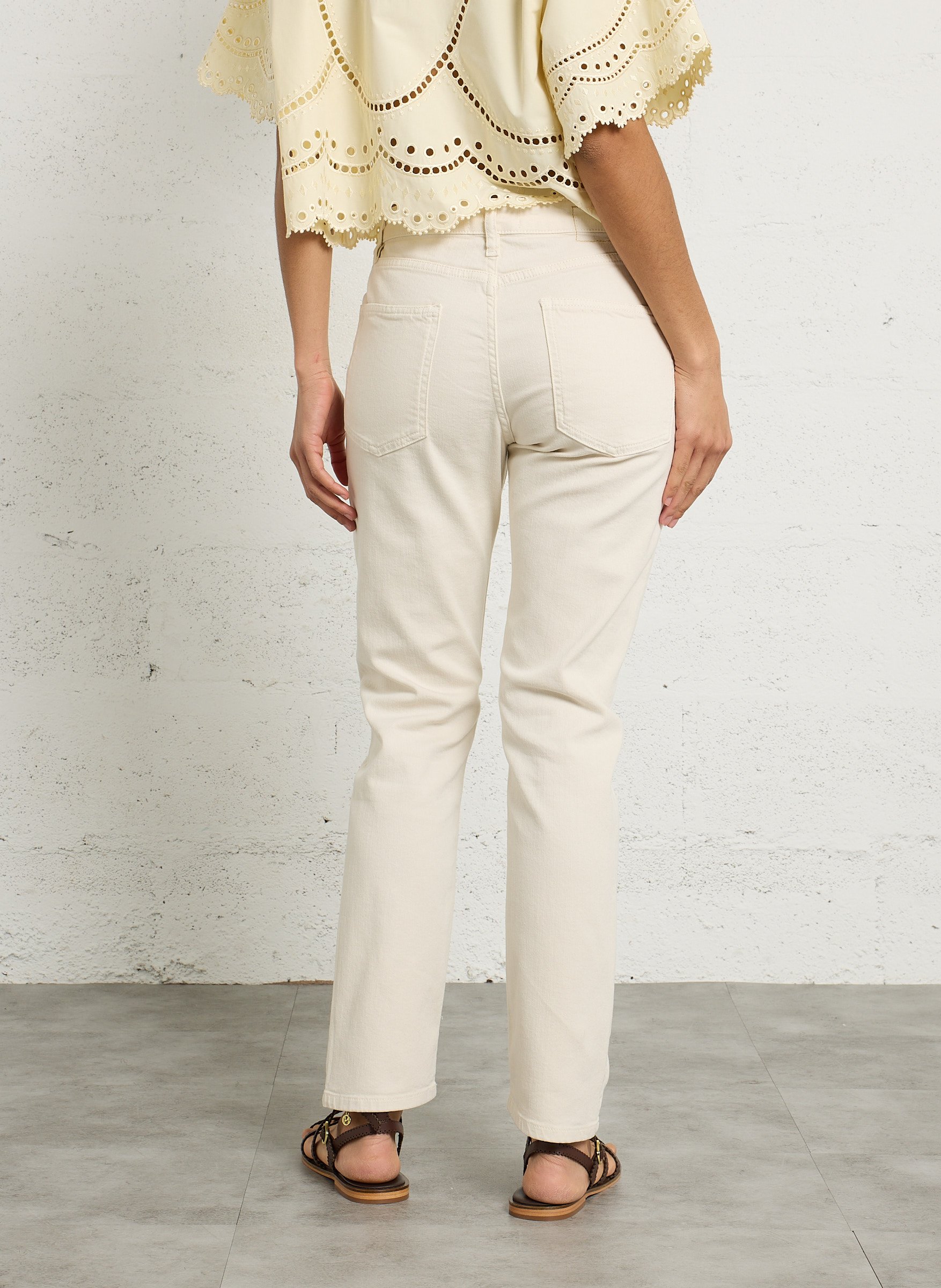 Slimfit-Jeans aus Baumwoll-Mix ACQUAVERDE Weiss