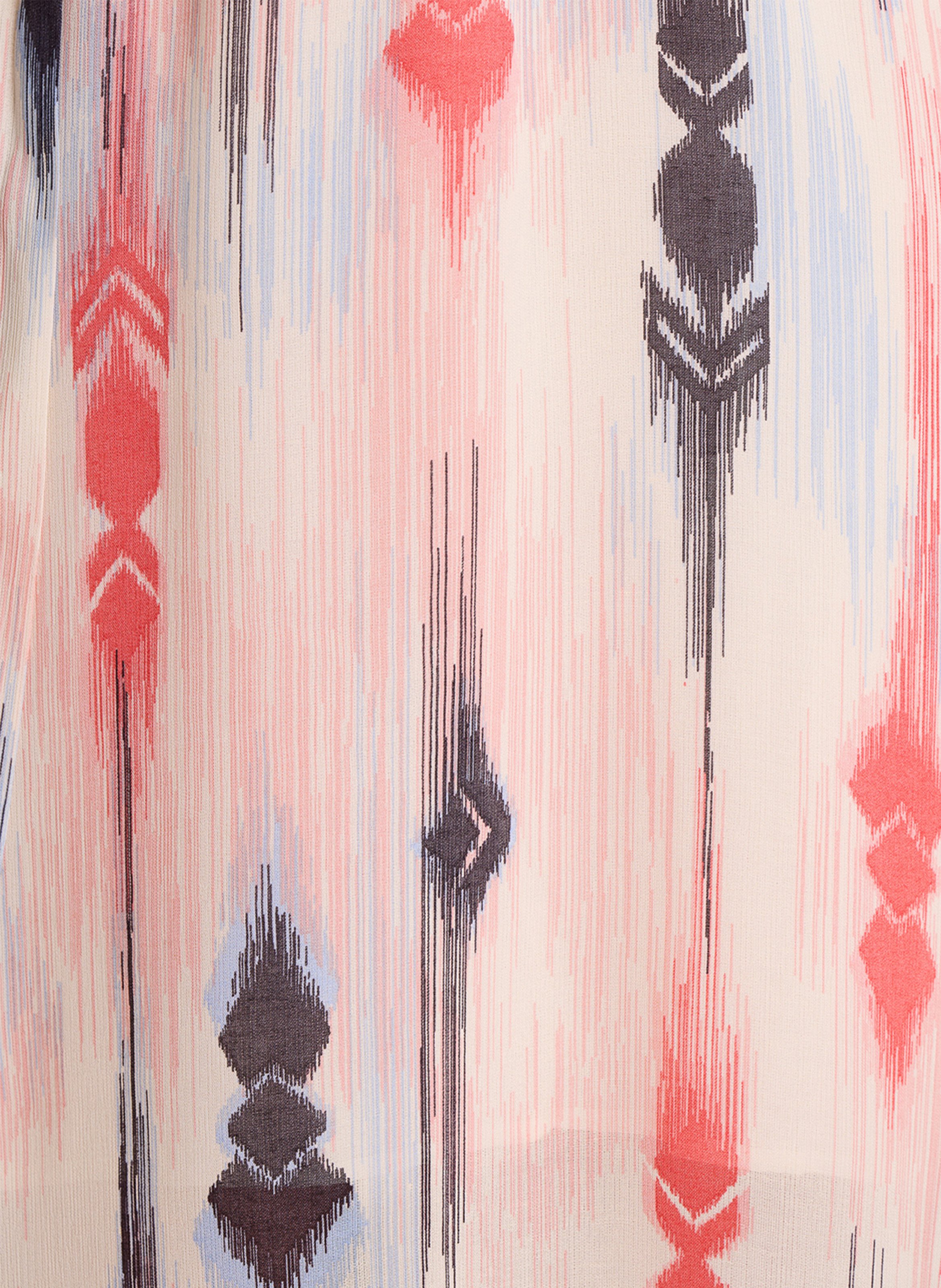 Robe longue col V  LA FEE MARABOUTEE Multicolore