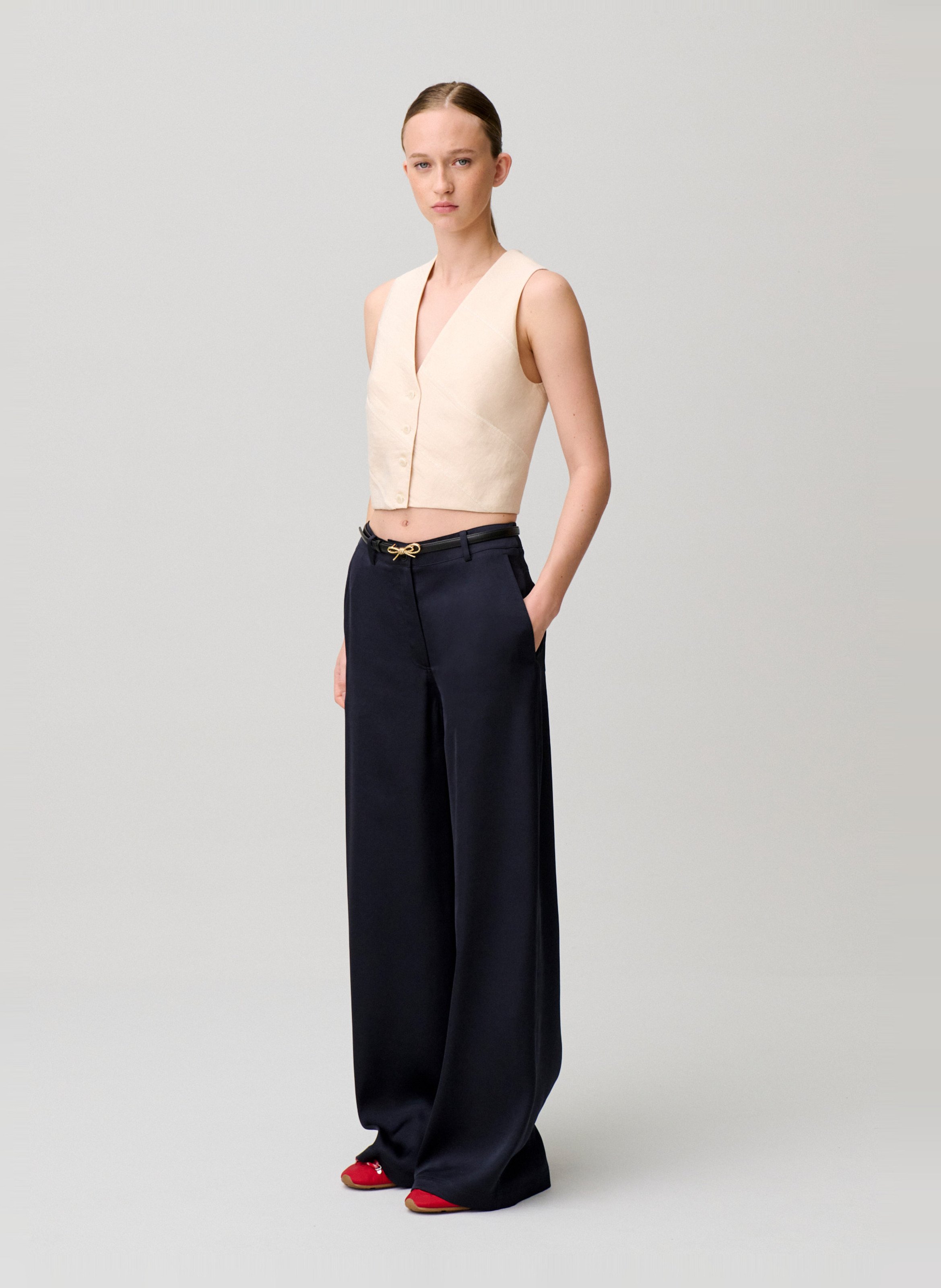 Pantalon large  CLAUDIE PIERLOT Bleu