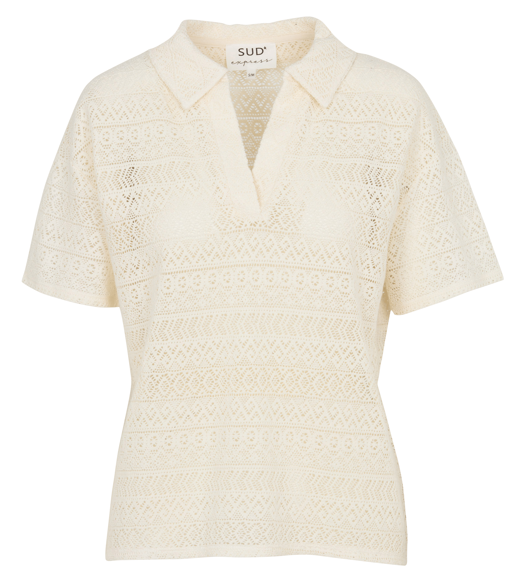 Shirt collar top SUD EXPRESS Beige