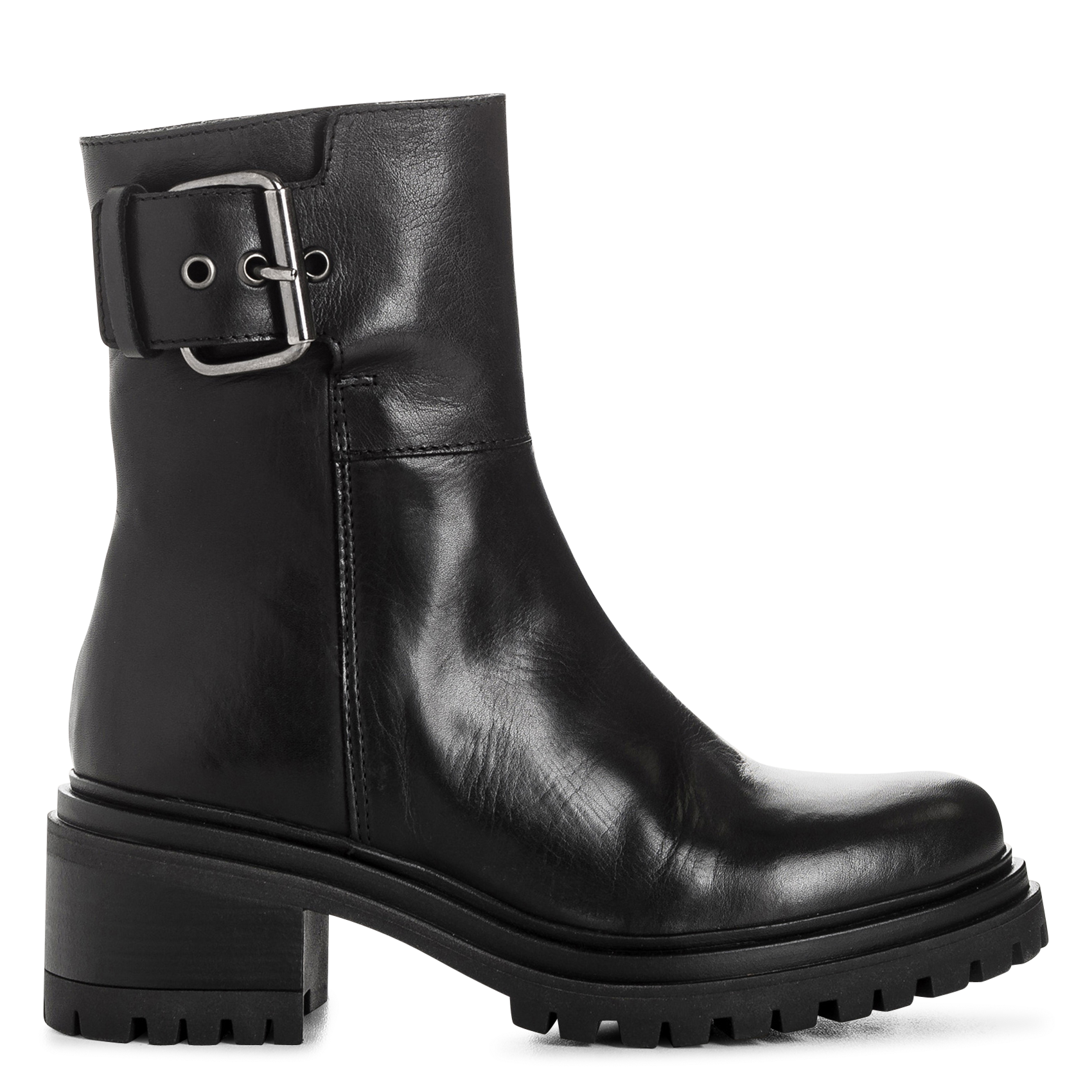 Lederstiefeletten REQINS Schwarz