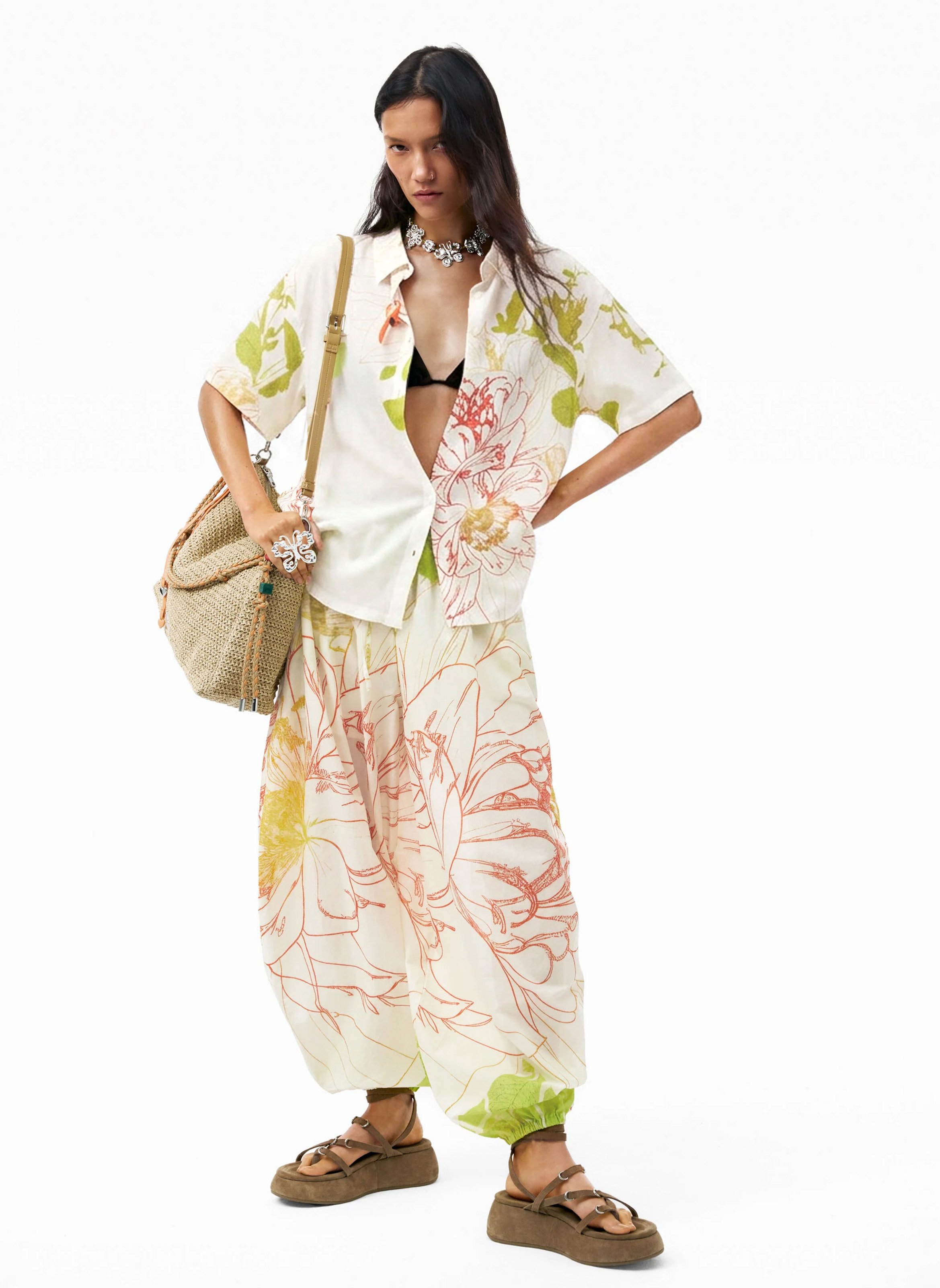 Chemise à imprimée DESIGUAL Blanc