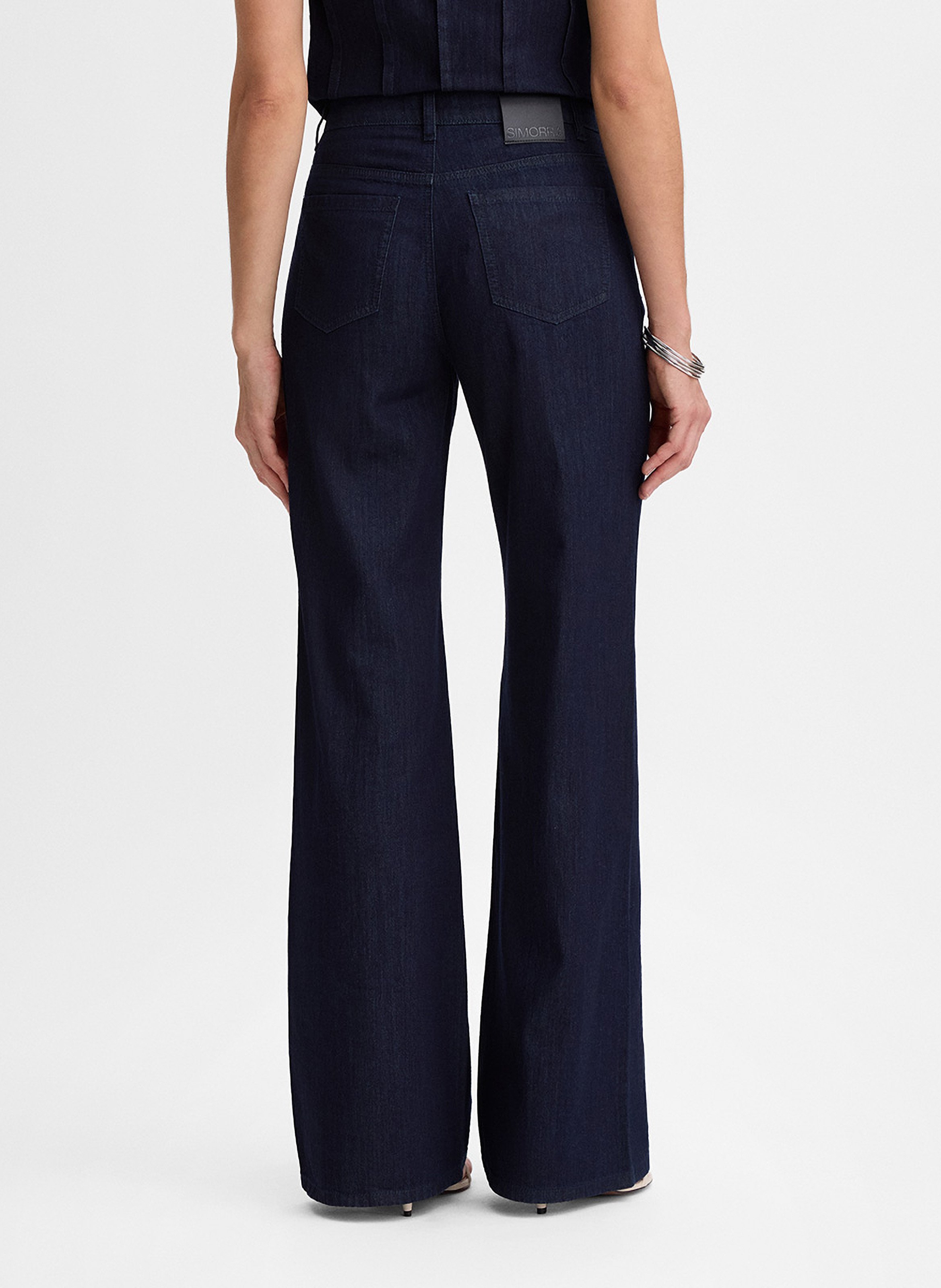 Flared Jeans aus Baumwolle SIMORRA Blau