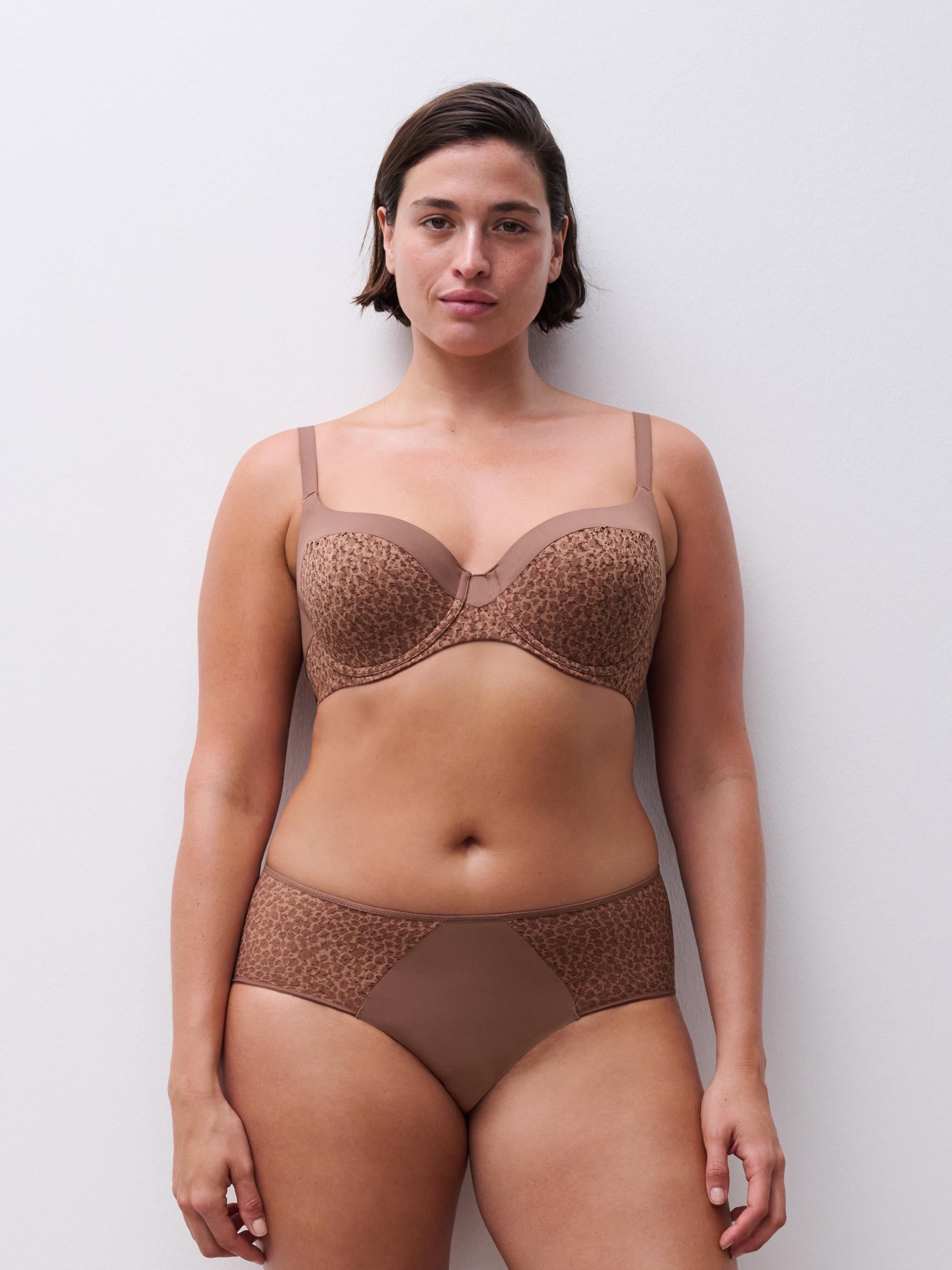 Full-cup bra CHANTELLE Brown