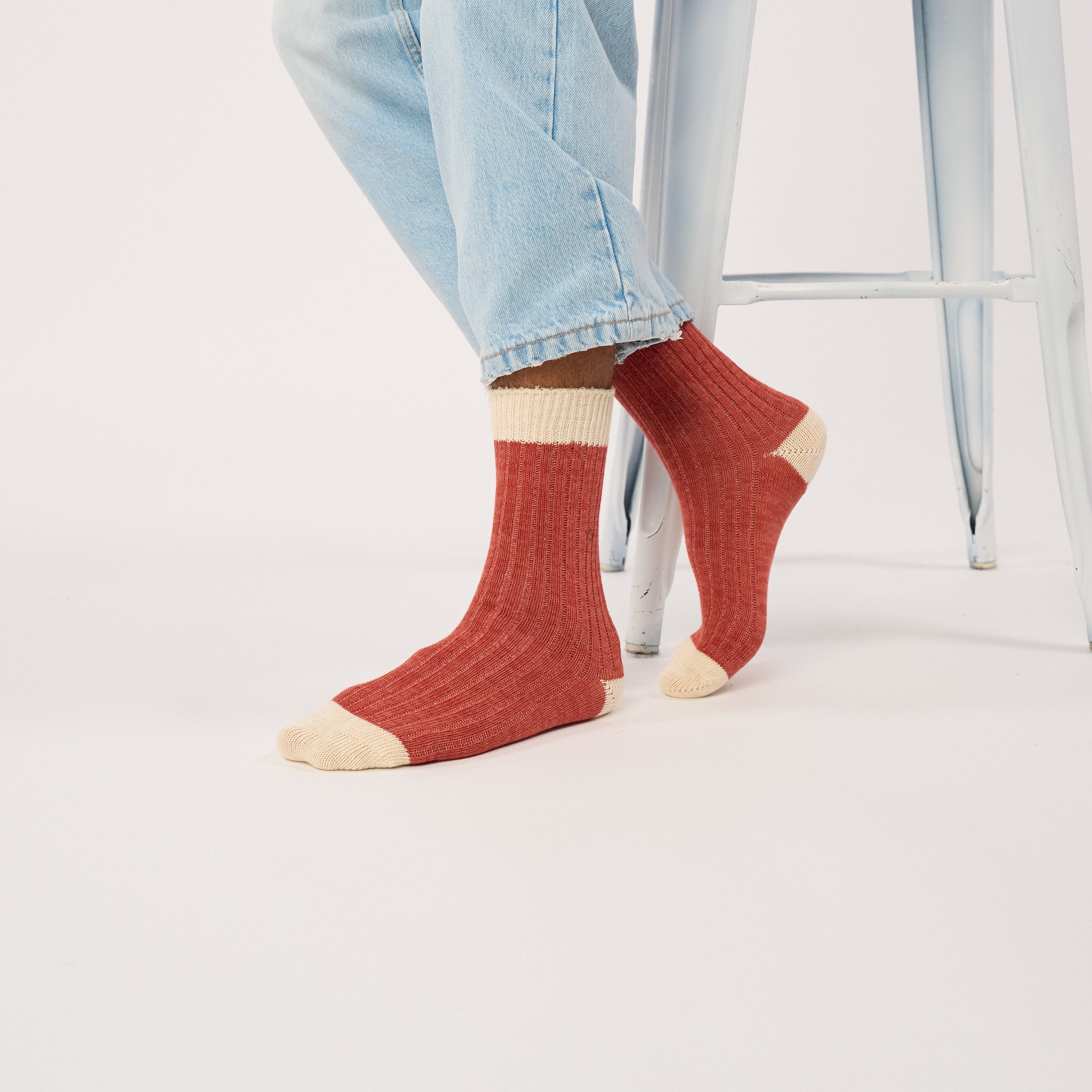 Thick cotton club socks | Red BILLYBELT Men