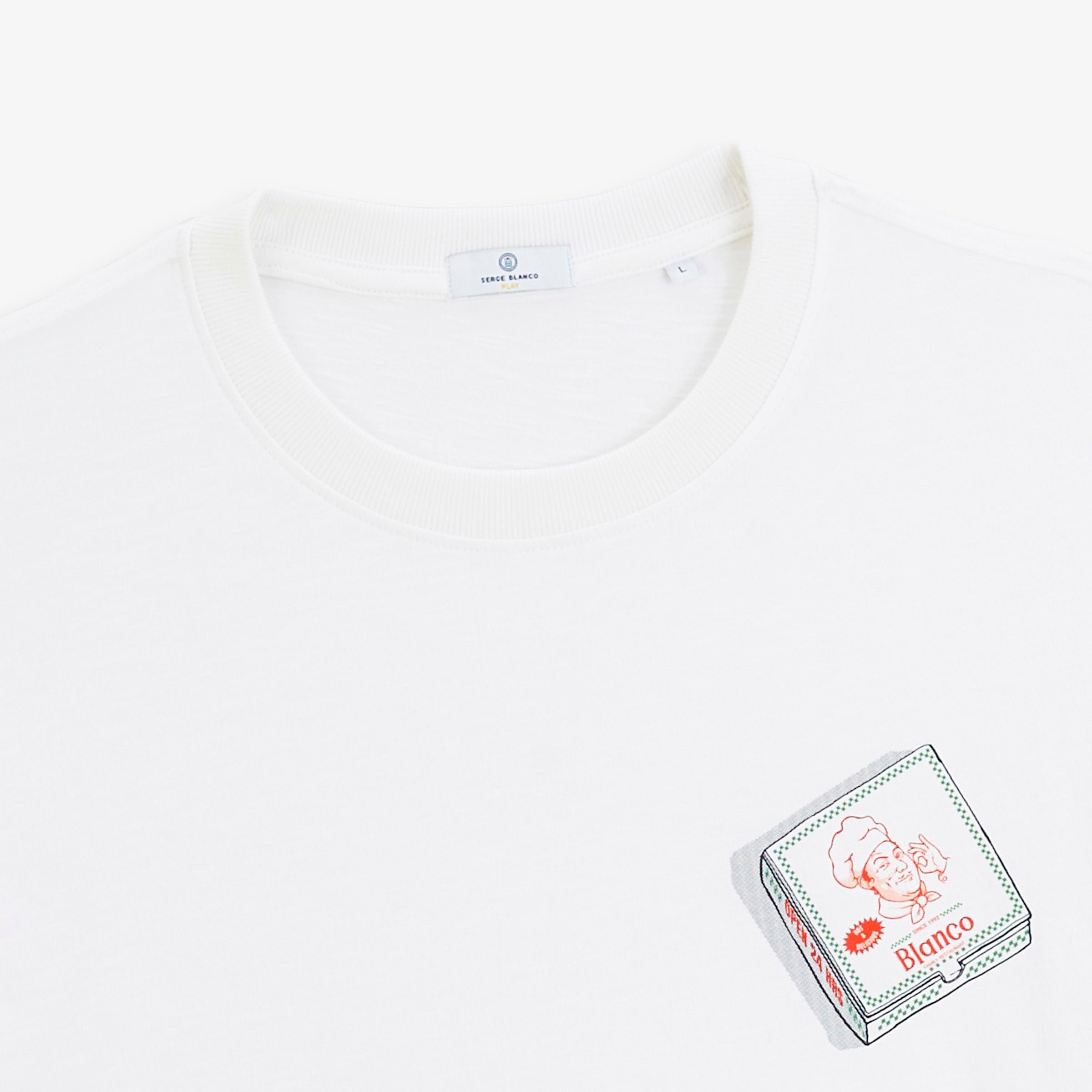 Short-sleeve printed T-shirt SERGE BLANCO White