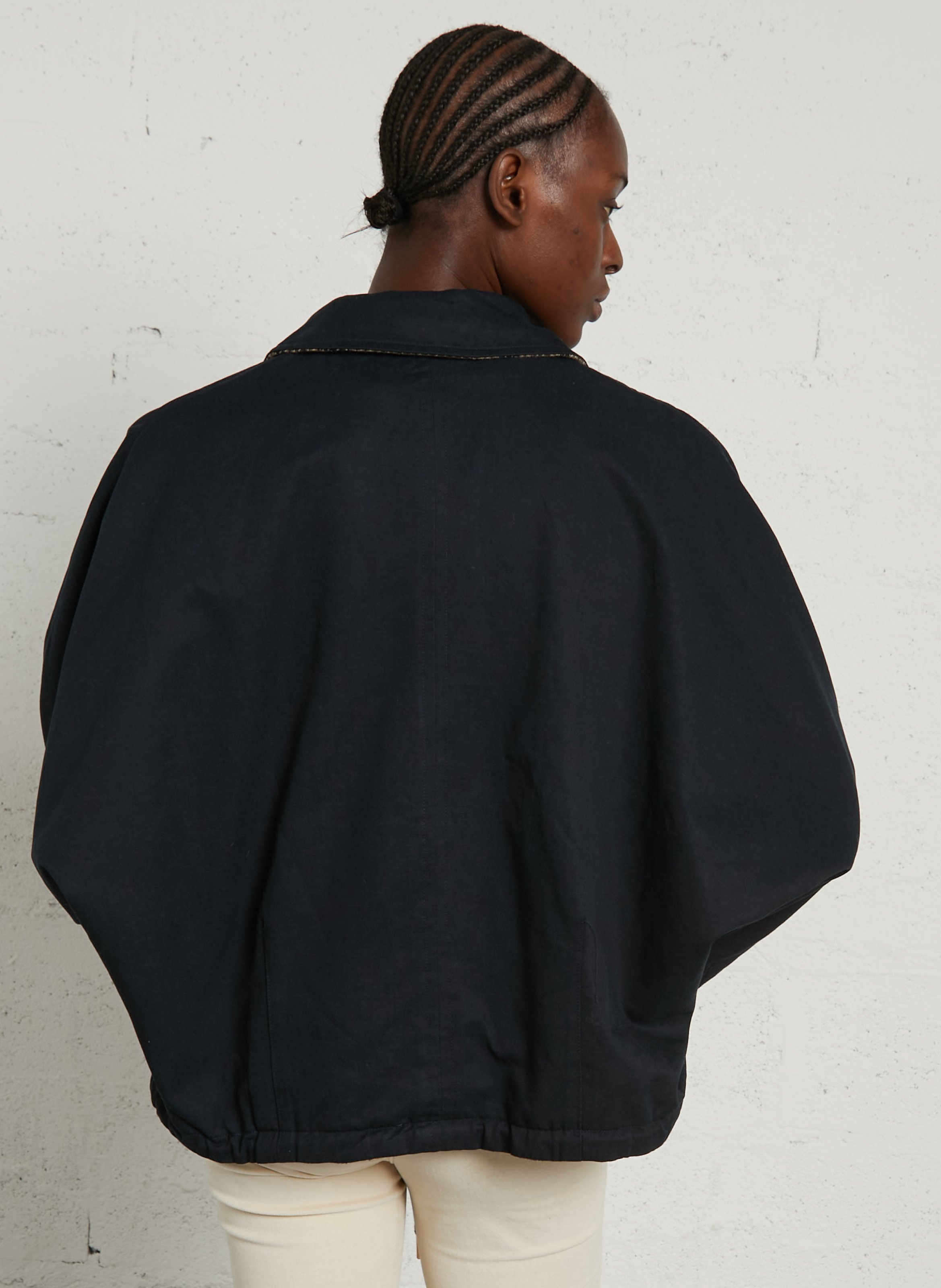 Parka col chemise en coton mélangé LA PETITE ETOILE Bleu