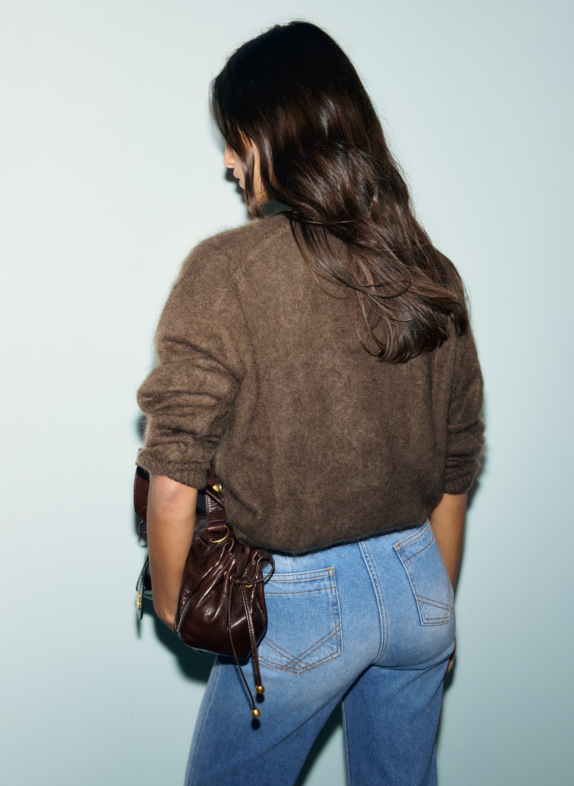 Brushed cashmere sweater GERARD DAREL Brown