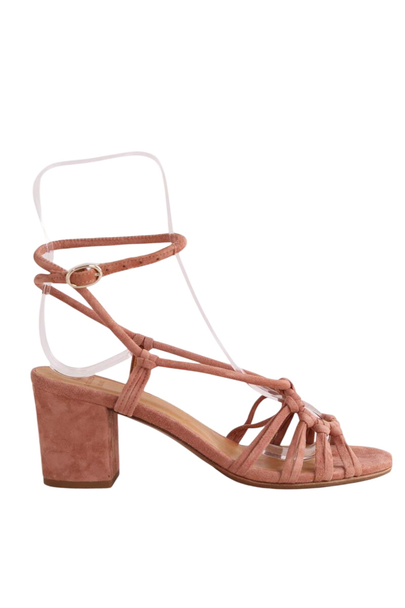 Faux leather sandals SEZANE - Seconde main Pink