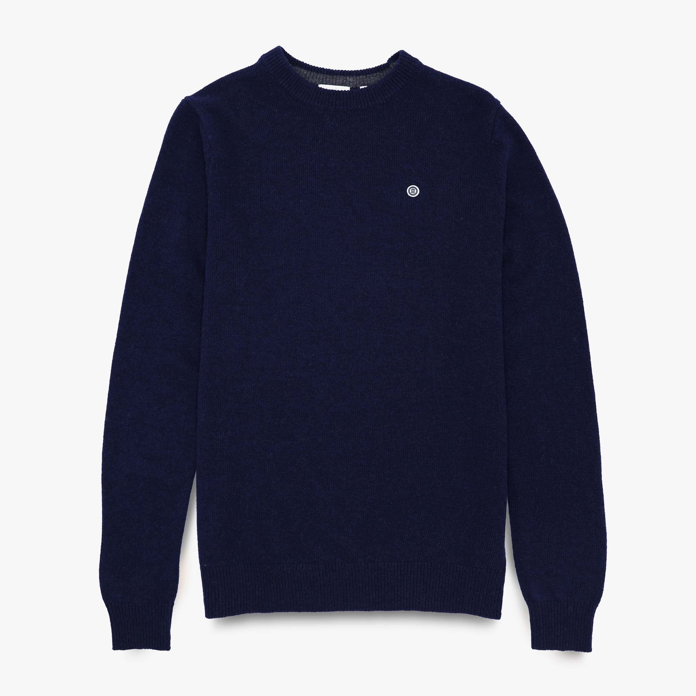 Sweater with plain round neckline SERGE BLANCO Blue