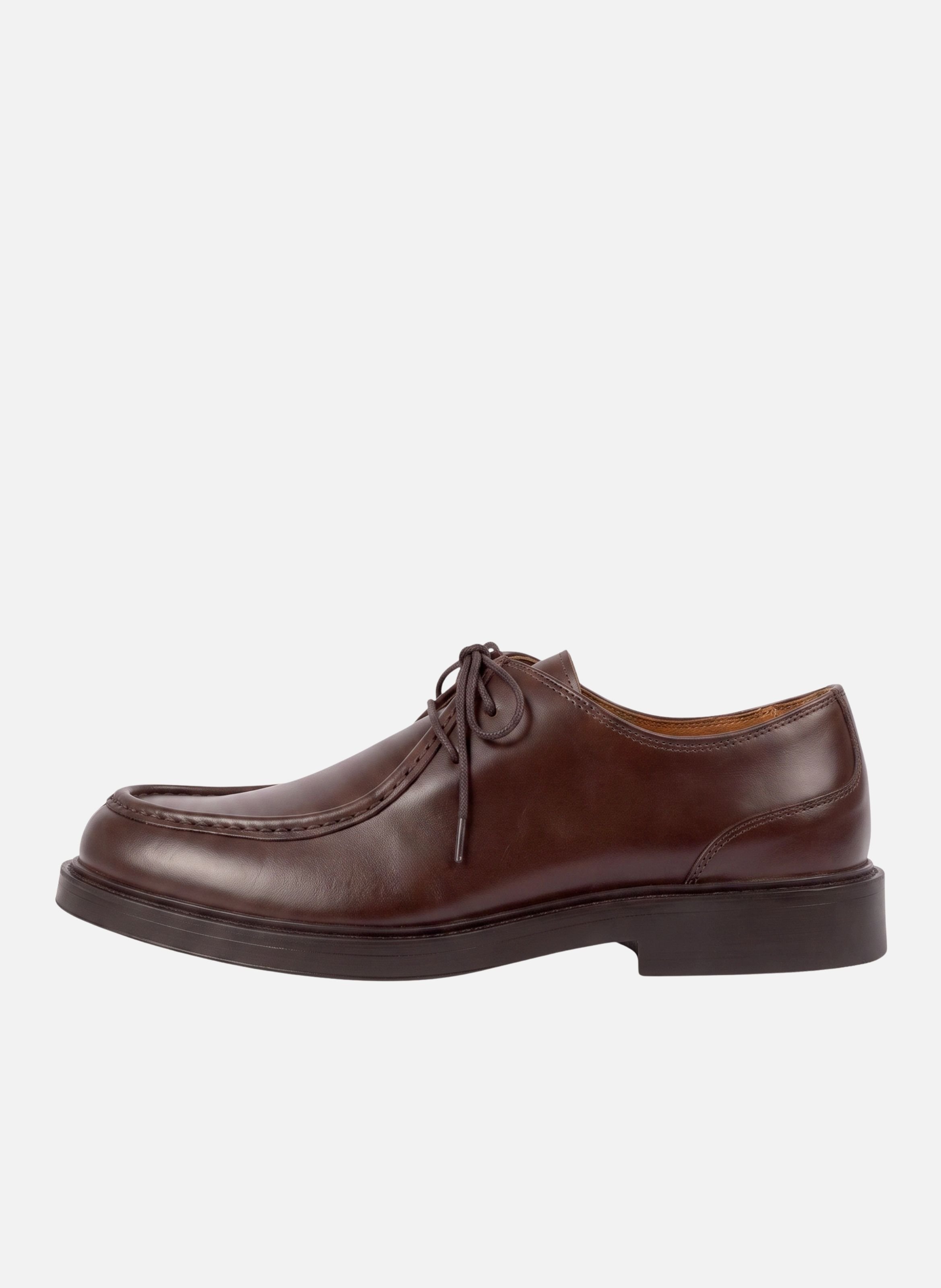 Derbies plateau mathis cuir JULES & JENN Marron