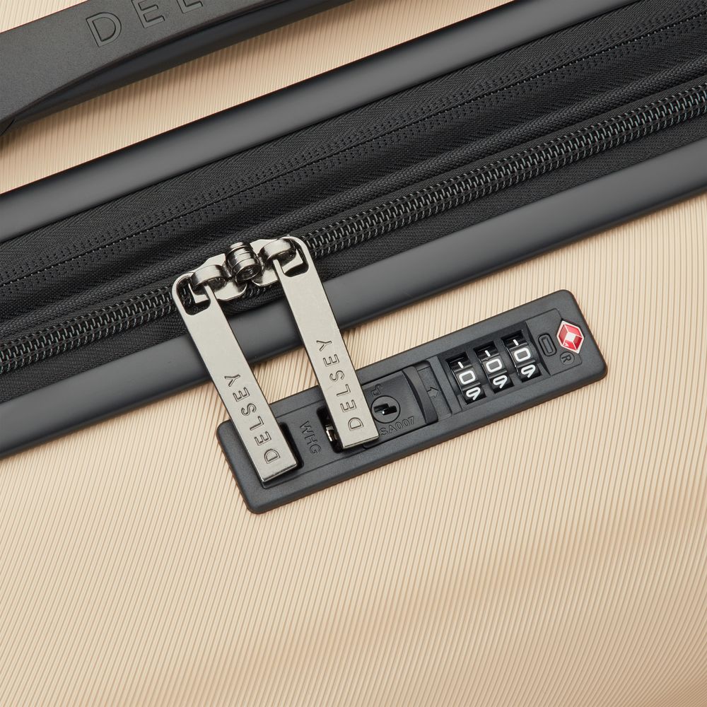 Rigid hold suitcase DELSEY PARIS Brown